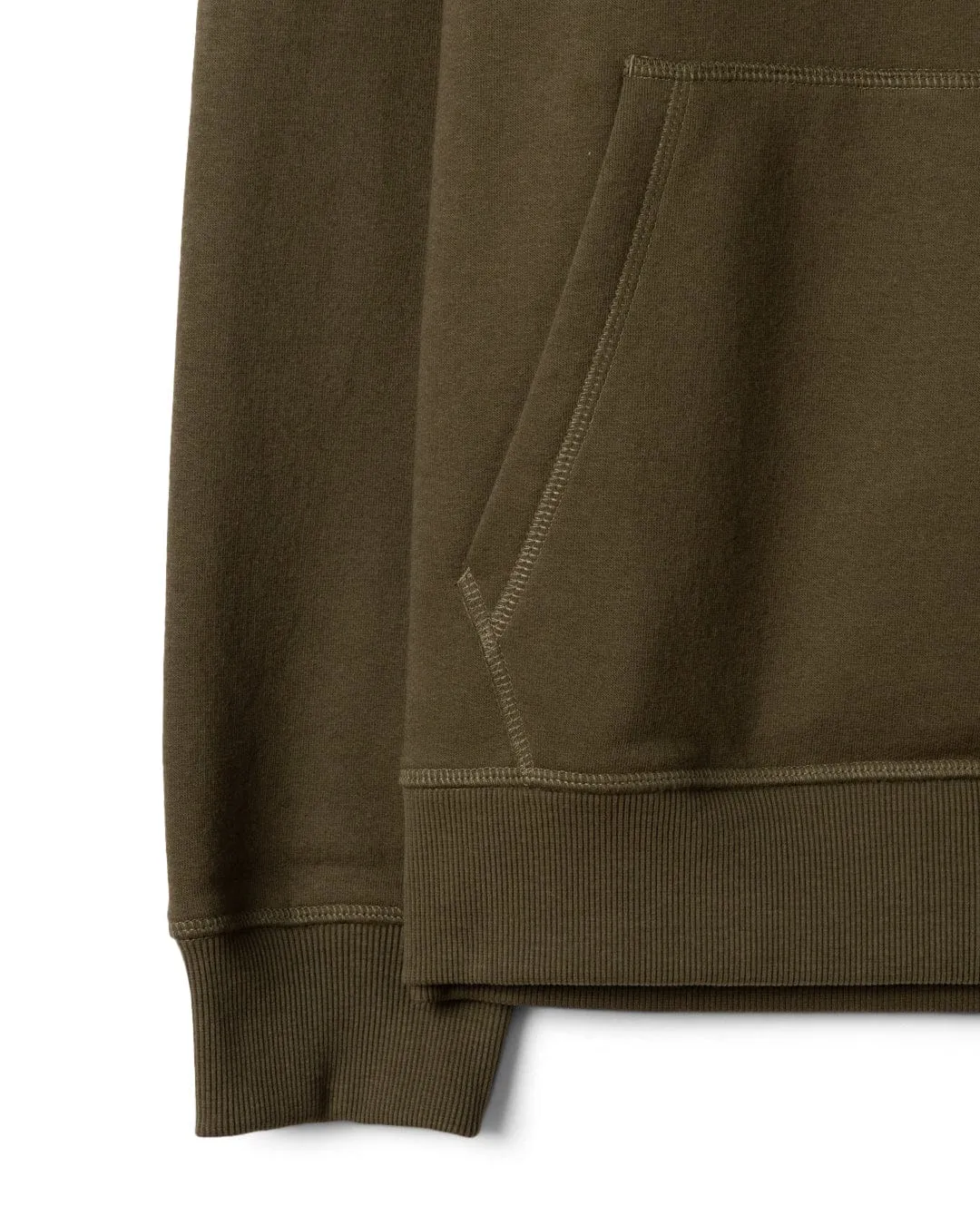 Four Way Stretch Fabric Mtb Colour - Mens Pop Hoodie - Green - AW25