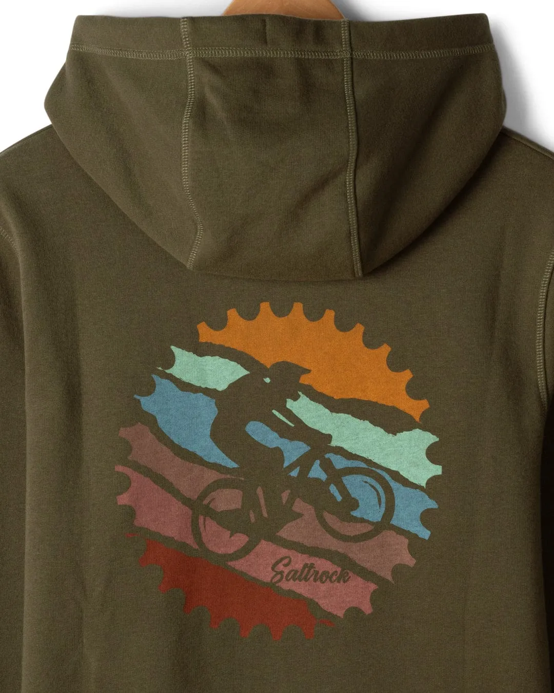 Mtb Colour - Mens Pop Hoodie - Green - AW25 Stretchable Comfort Reinforced Shoulder Seams