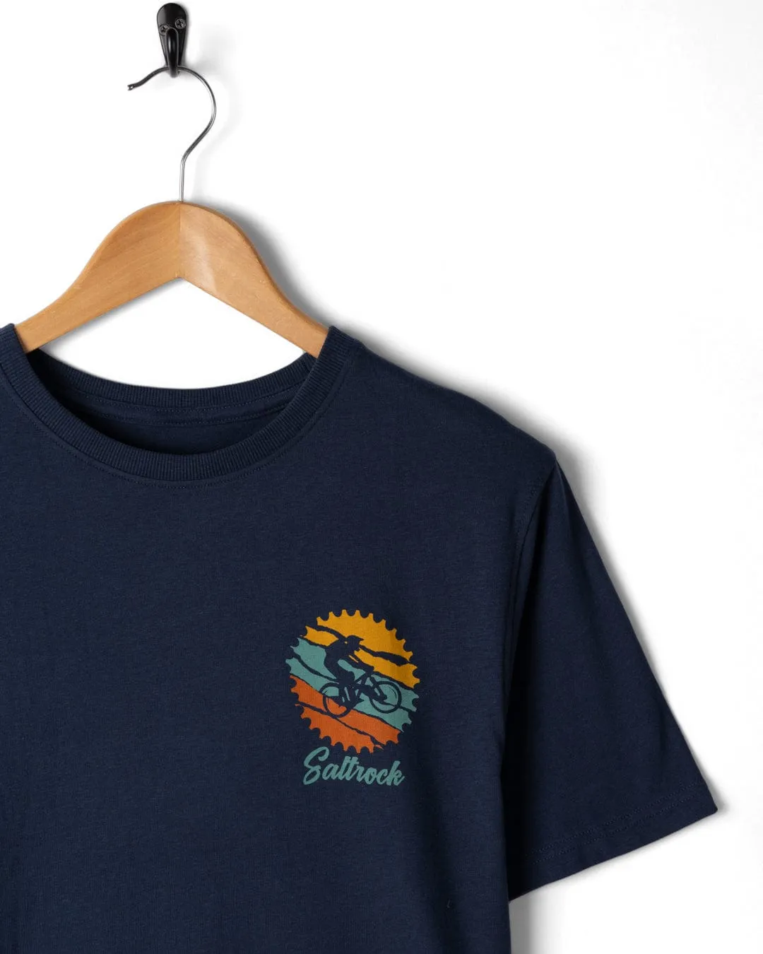 Mtb Colour - Mens Short Sleeve T-Shirt - Blue - AW25 Anti Odor Technology Breathable Fit Wear
