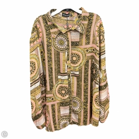 Blouse Long Sleeve By Pretty Little Thing In Multi-colored, Size: 1x Comfy Layer