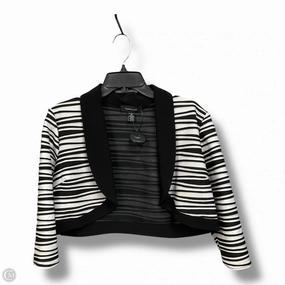 Hypoallergenic Lining EcoCertified Material Bolero By R And M Richards In Black & White, Size: Xl