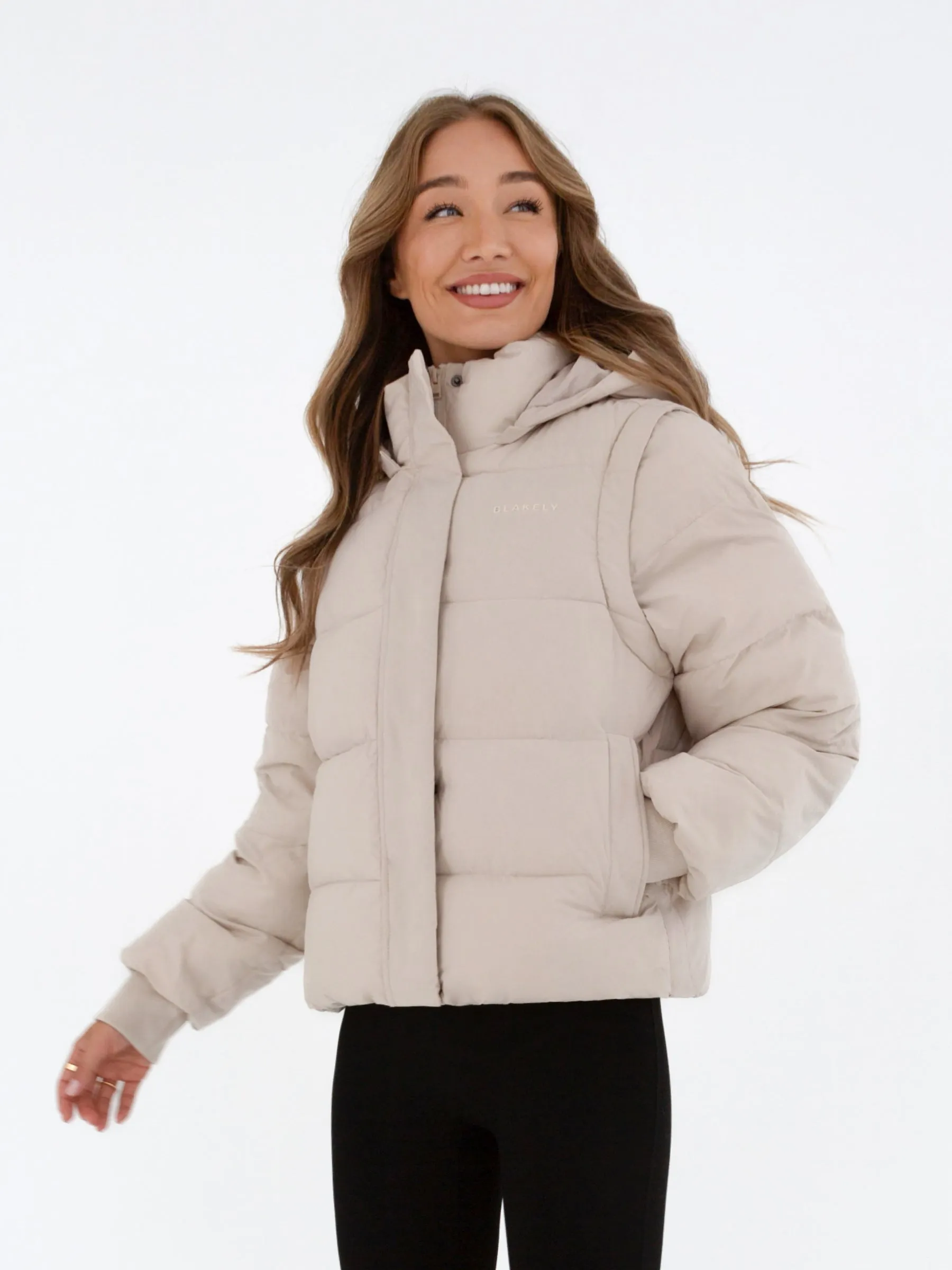 Strong Stitches Multiway Puffer Coat 2 - Chalk