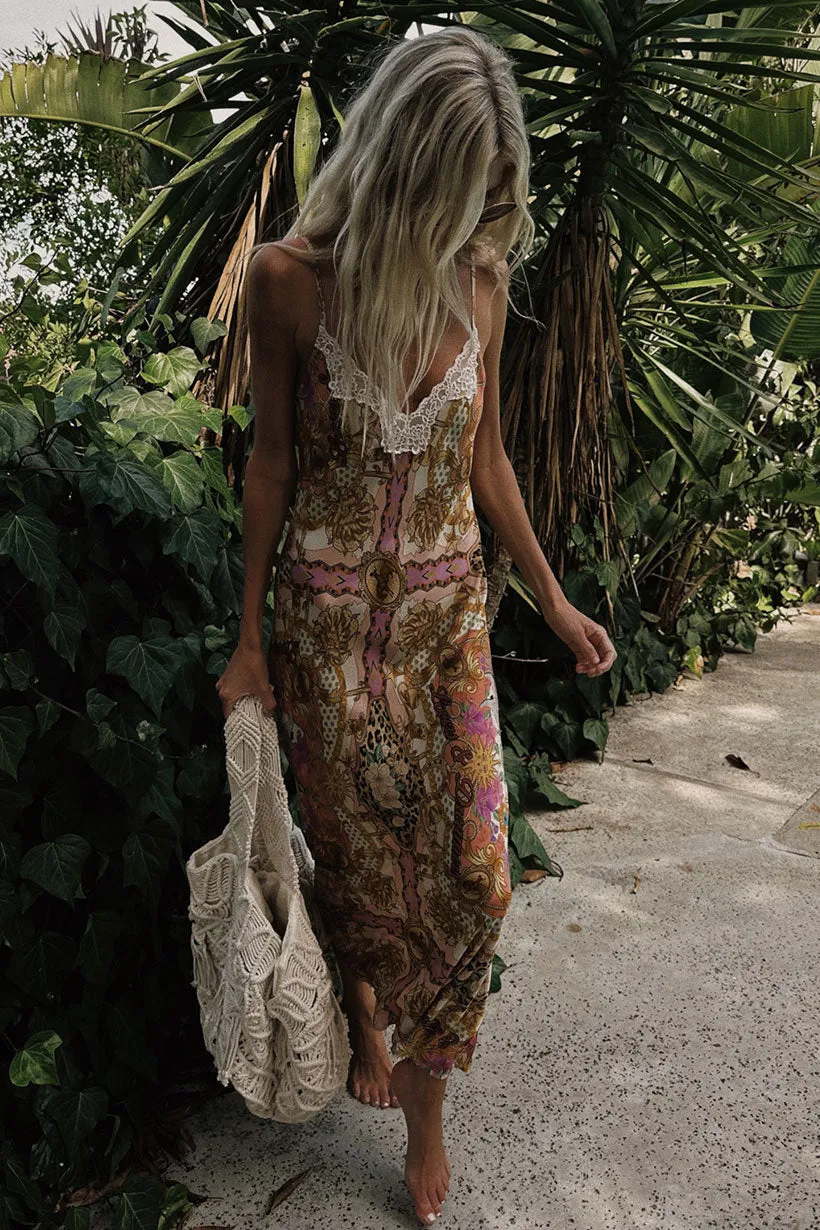 Floral Swing All Gender Lovers & Dreamers Strappy Maxi Dress