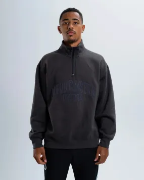 Newcastle United 1/4 Zip Tonal Sweater Relaxed Design