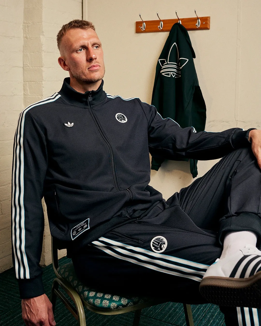 Newcastle United adidas 25/26 Terrace Icons Track Top Chill Day Layer Minimal Detailing
