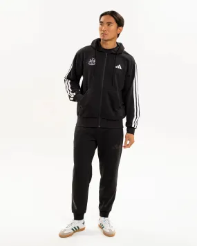 Newcastle United adidas Men's 3-Stripe Black Full Zip Hoodie Versatile Design