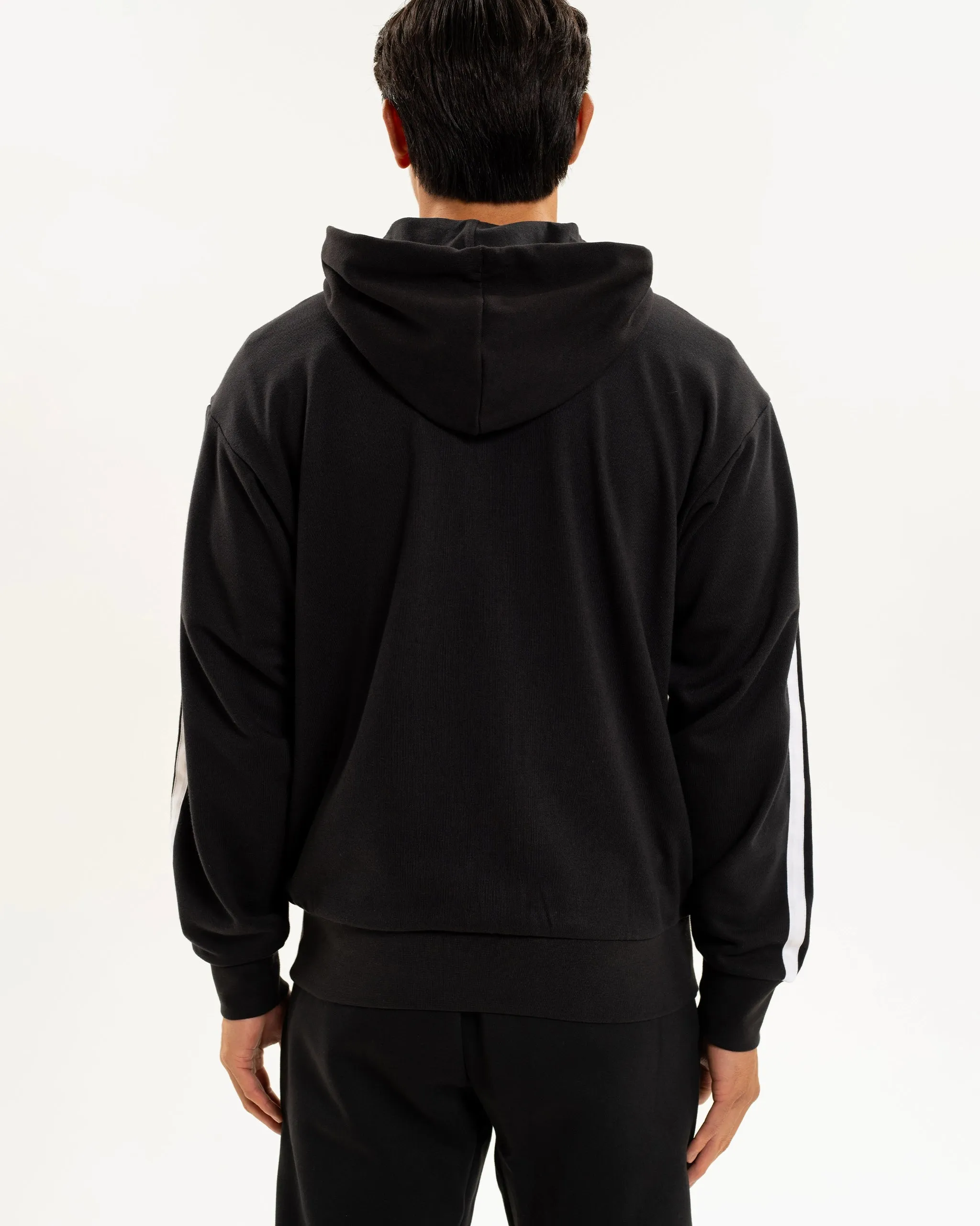 Newcastle United adidas Men's 3-Stripe Black Full Zip Hoodie Performance Wear Layer Ready Fit