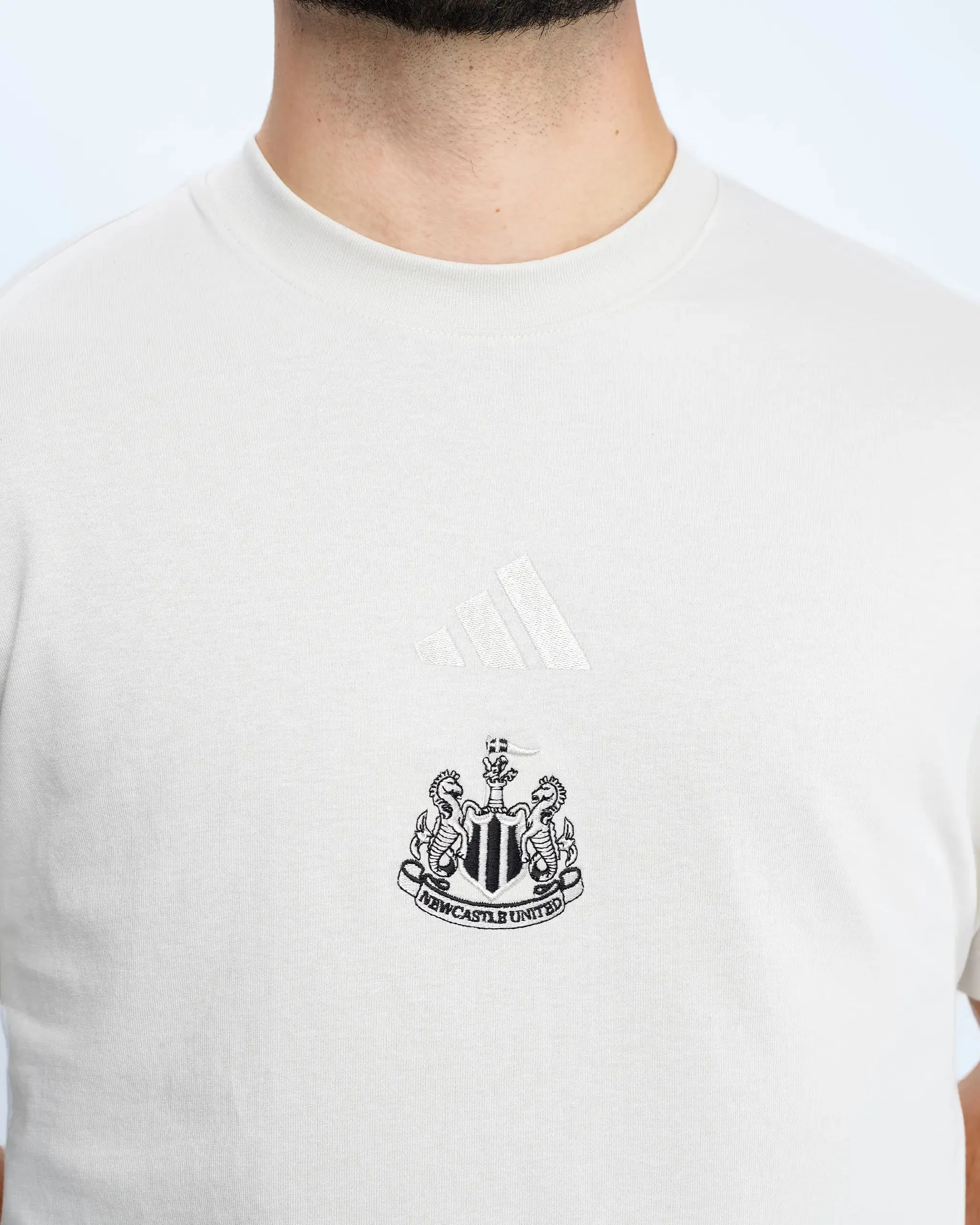 Newcastle United adidas Men's All SZN Alumin T-Shirt Soft Cotton Feel Chic Vibes