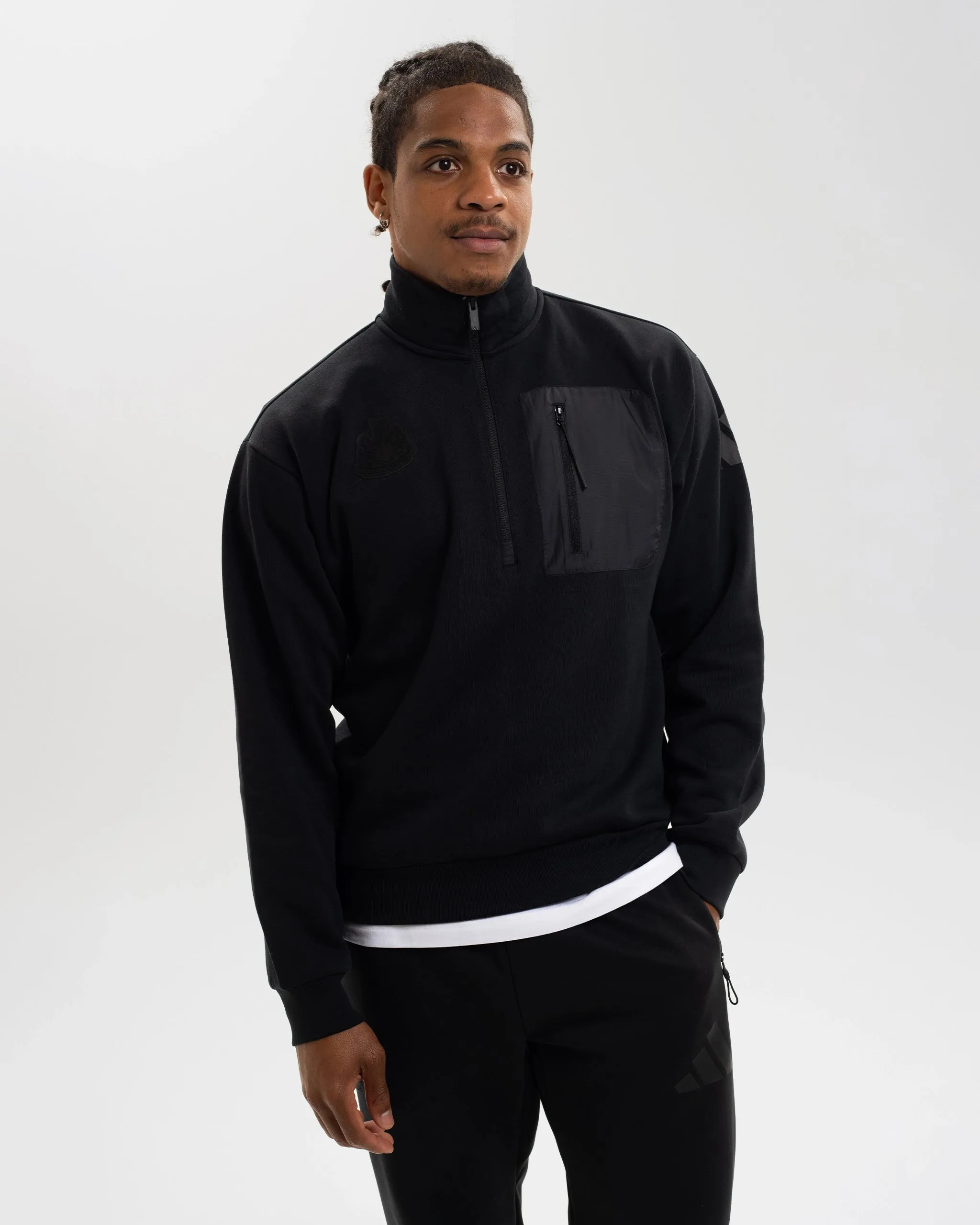 Newcastle United adidas Men's Black Sweatshirt Winter Style