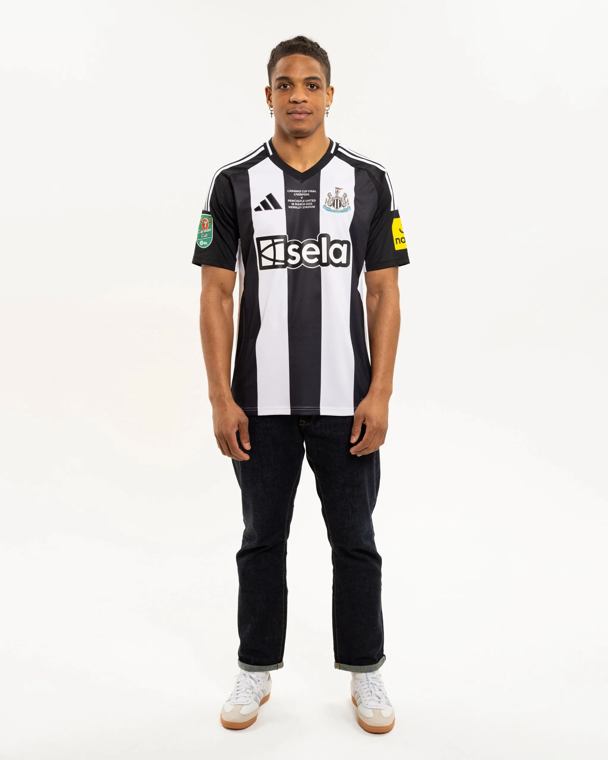 Newcastle United adidas Men's Carabao Cup 2025 Winners Shirt Comfort Stretch