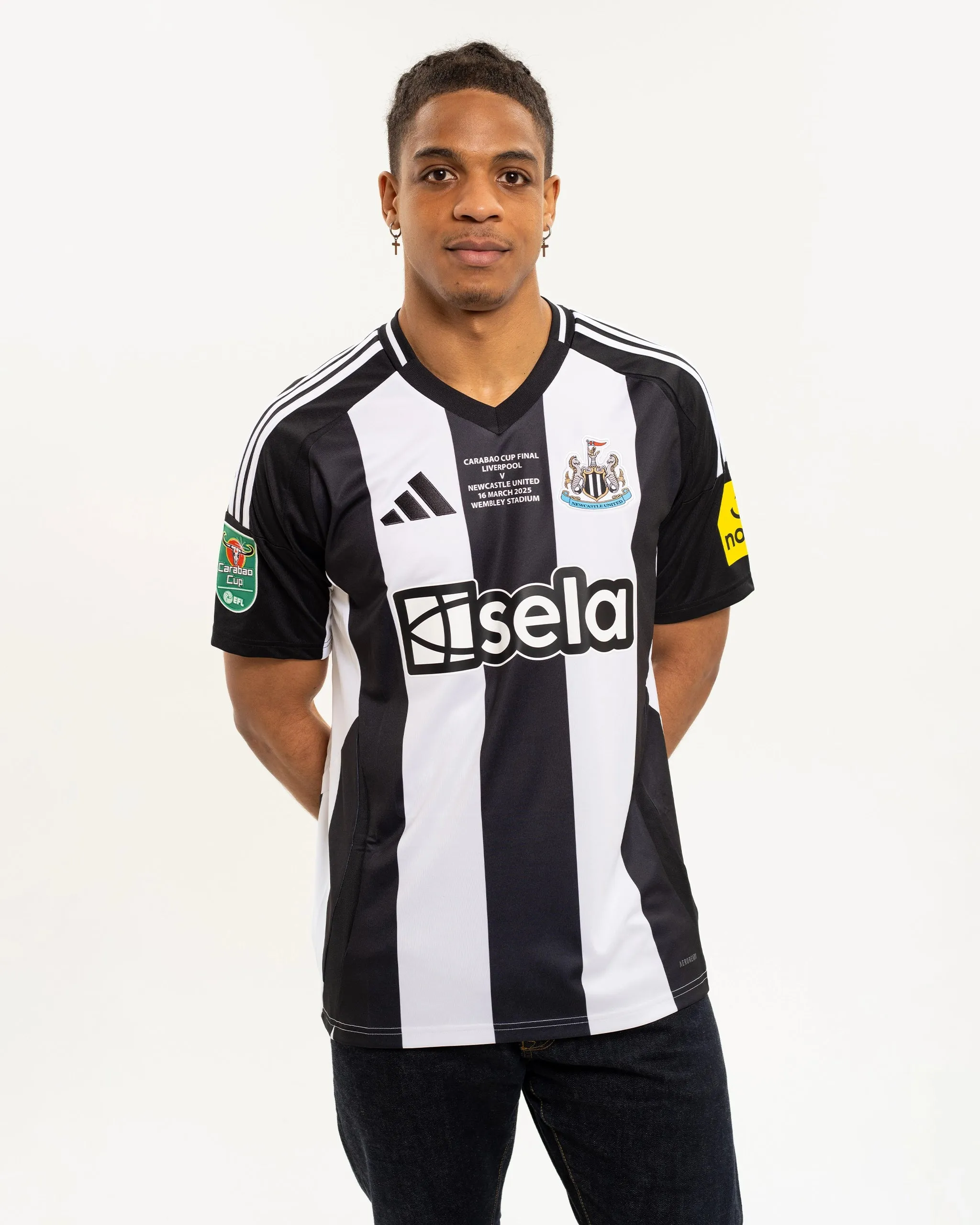 Newcastle United adidas Men's Carabao Cup 2025 Winners Shirt Customizable Comfortable