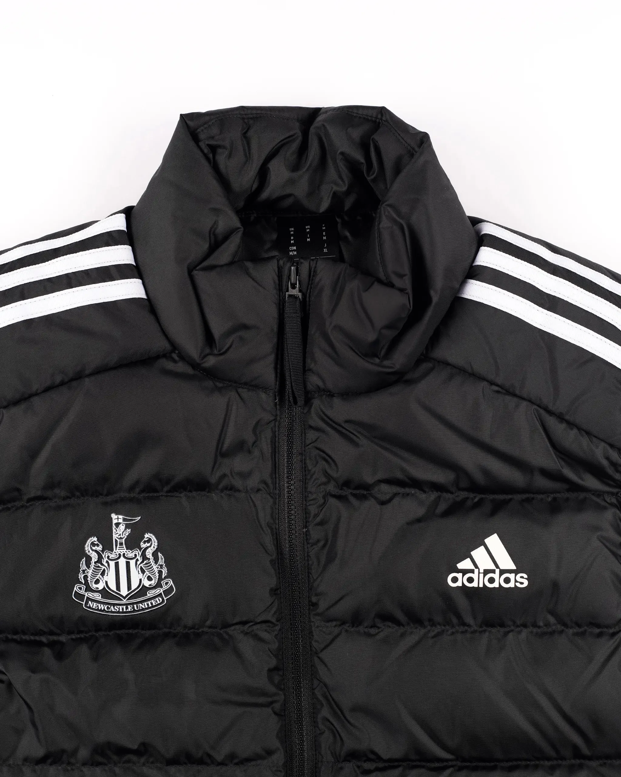 Newcastle United adidas Men's Essentials 3S Light Down Vest Kangaroo Pocket Non Restrictive Armholes