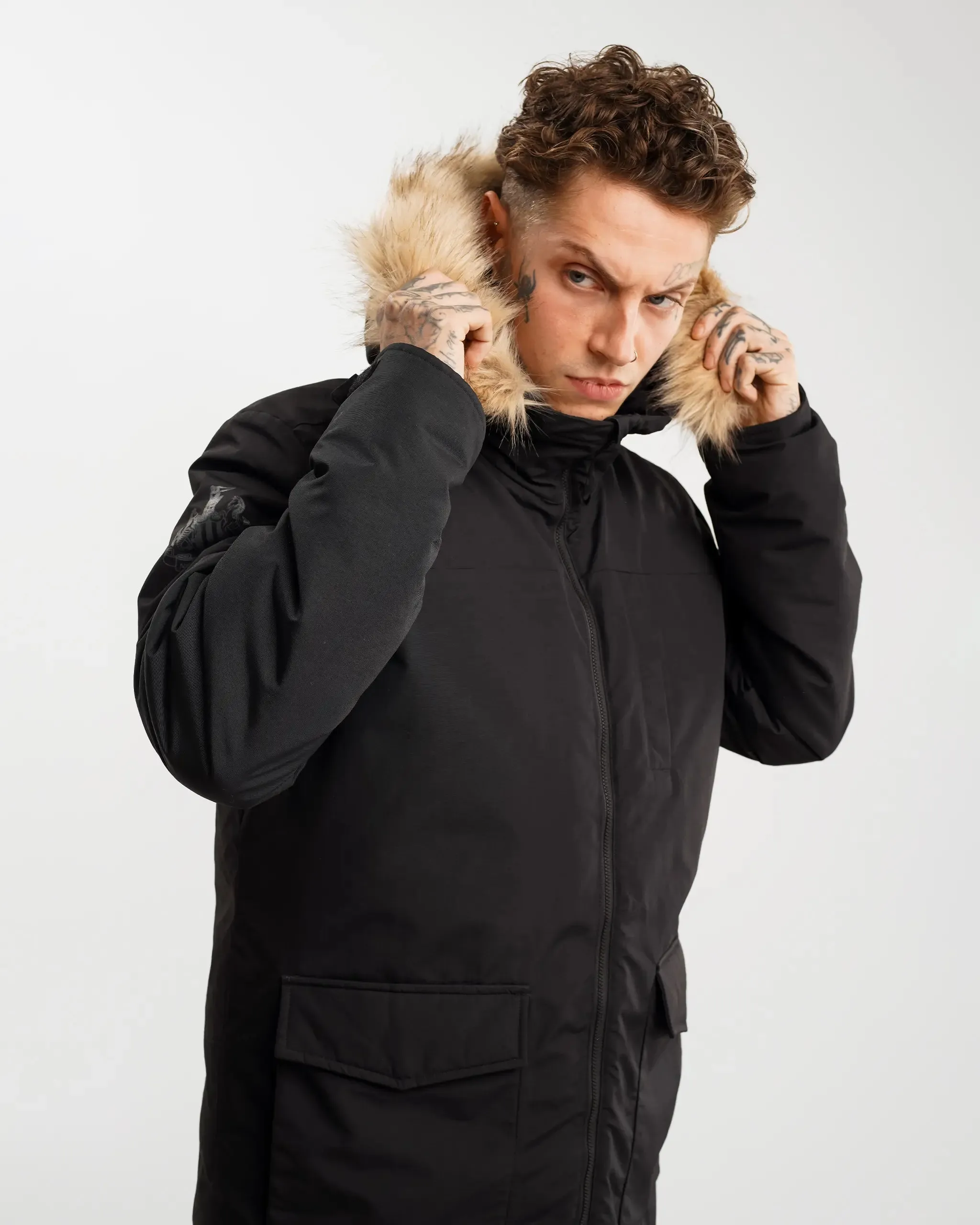 Newcastle United adidas Men's Paveric Fur Parka Water Repellent Coating