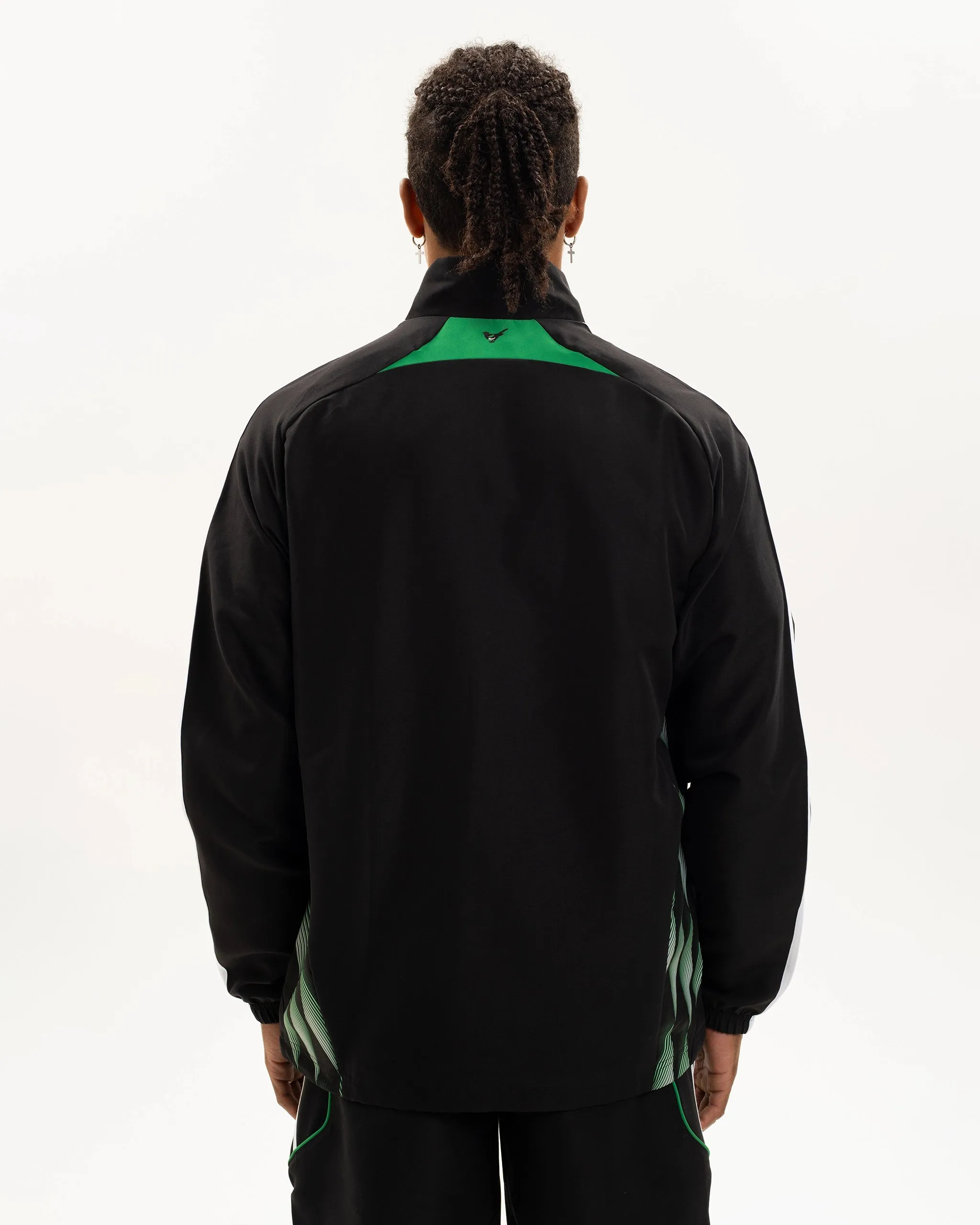 Newcastle United adidas Men's Urban Purist Black Track Top Adjustable Cuffs Adjustable Hem Cords