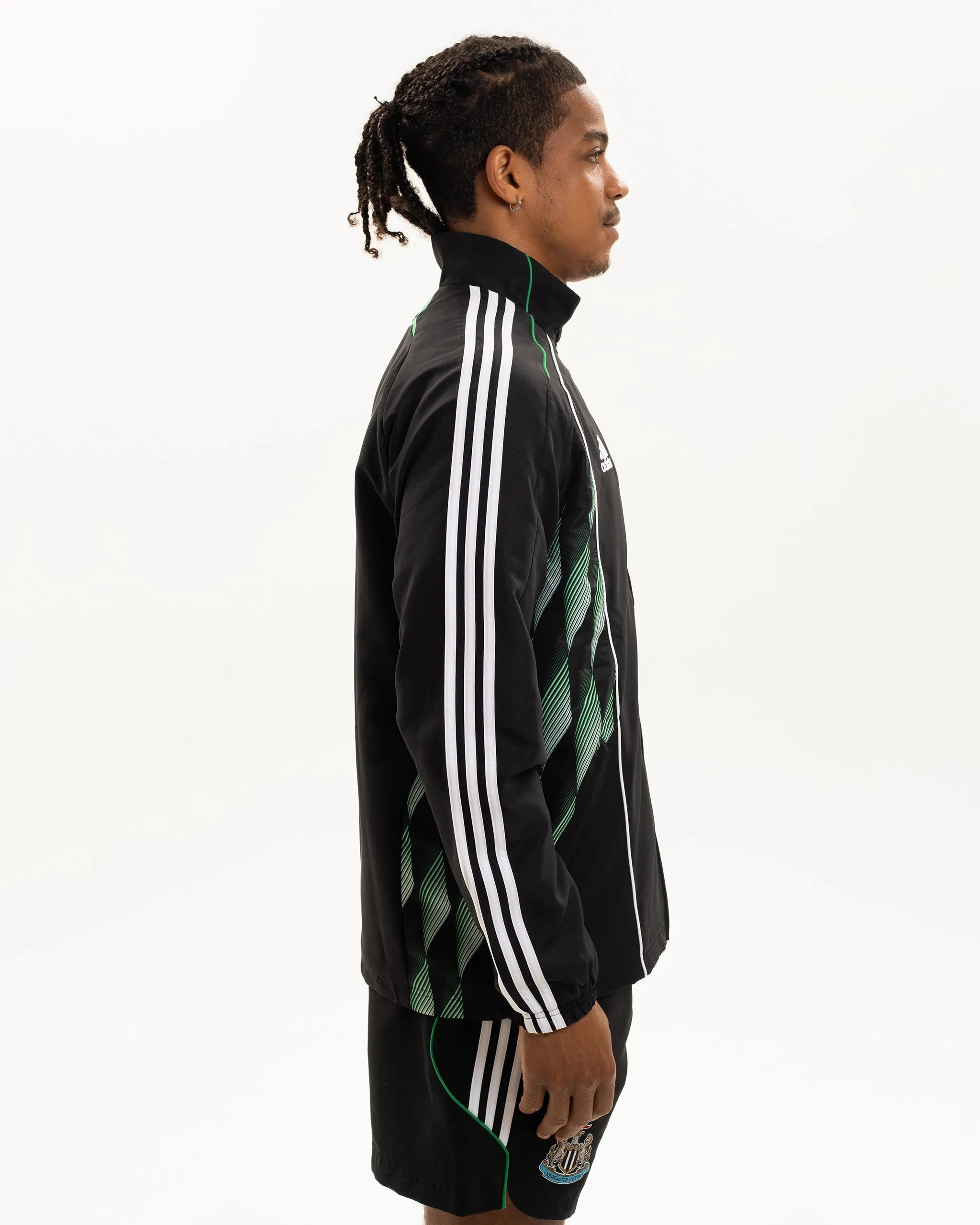 Newcastle United adidas Men's Urban Purist Black Track Top Comfortable fit