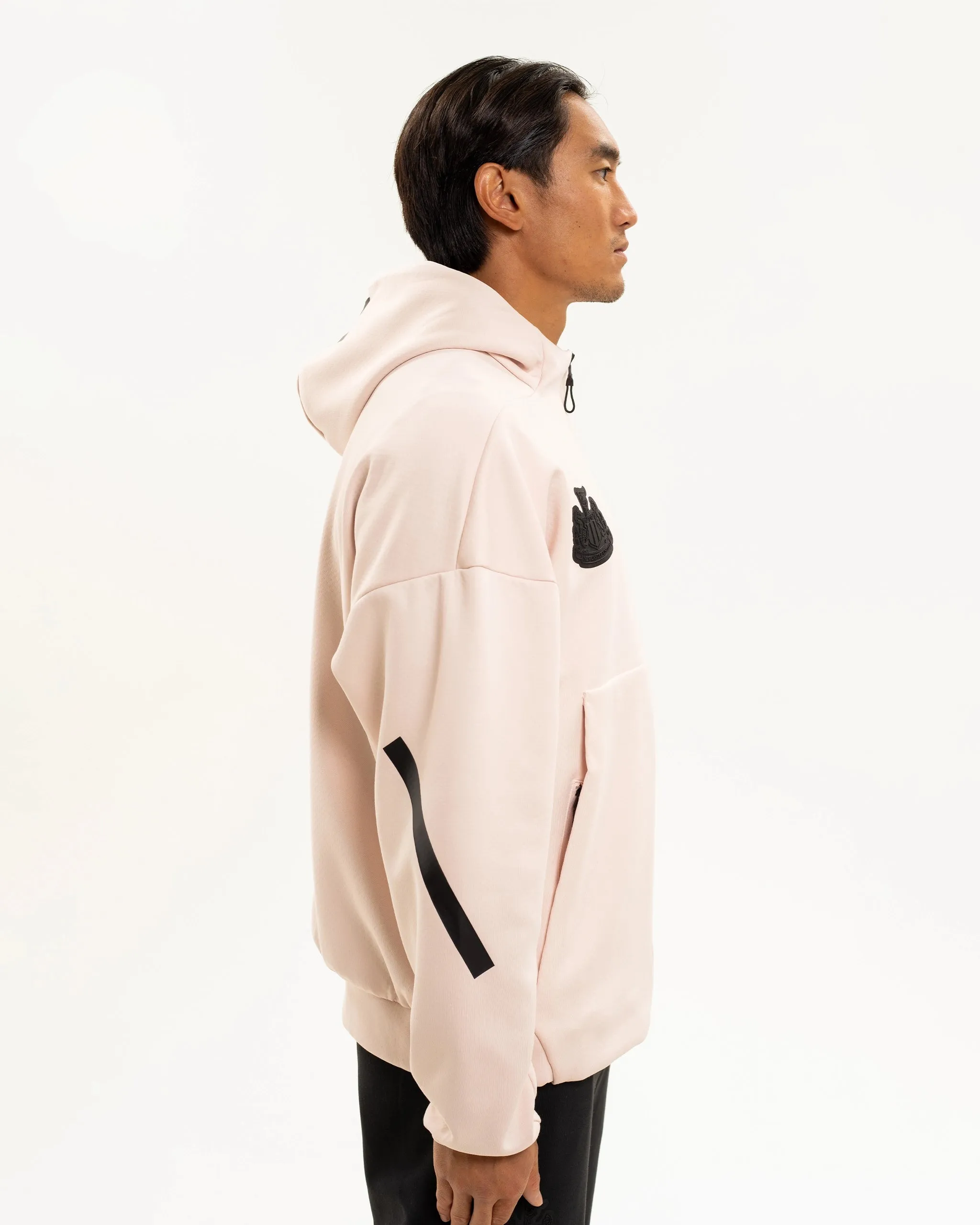 Timeless Style Cashmere Blend Newcastle United adidas Men's Z.N.E. Pink Full Zip Hoodie