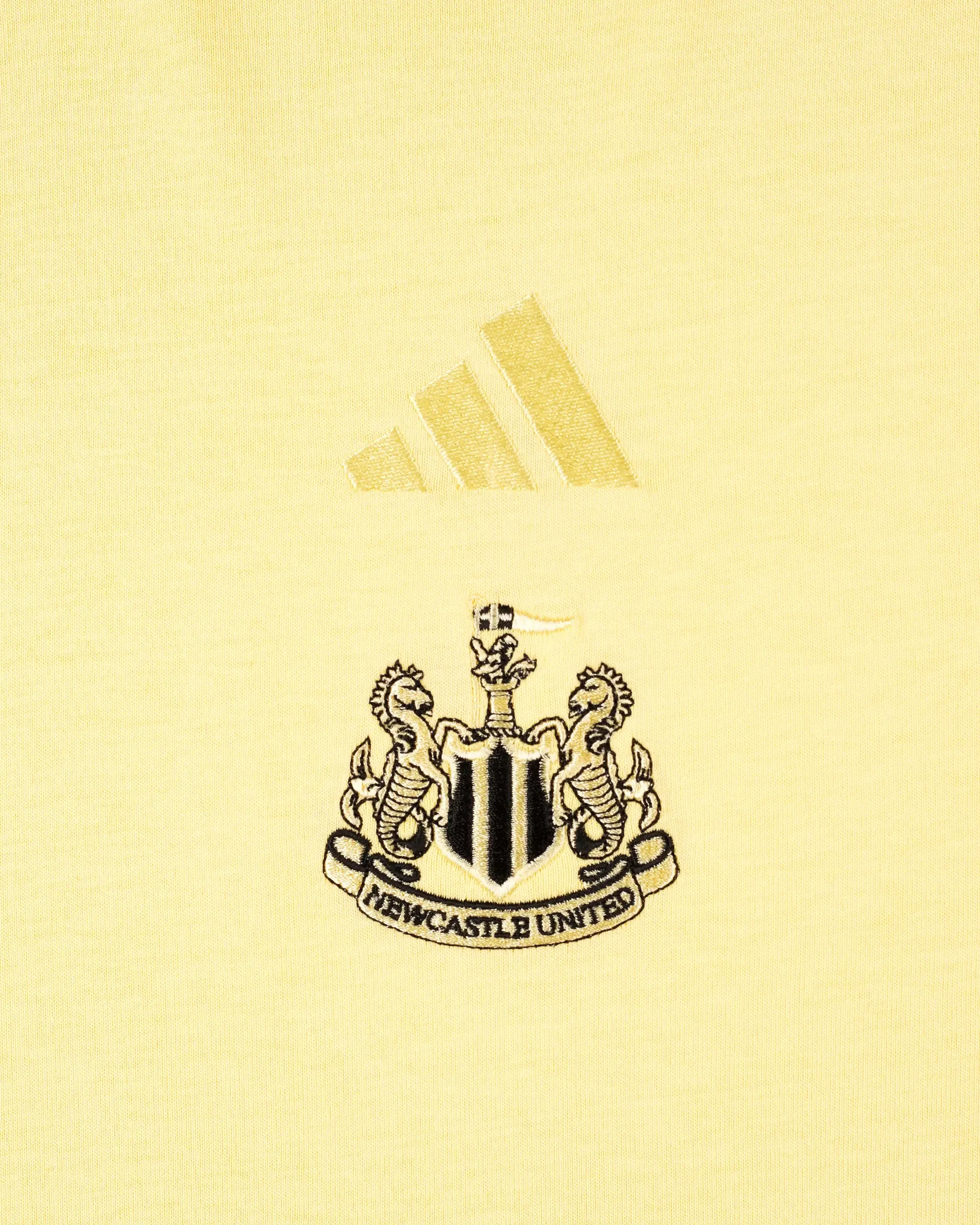 Newcastle United adidas Women's All SZN Yellow Loose Tee Chic Casual Wear