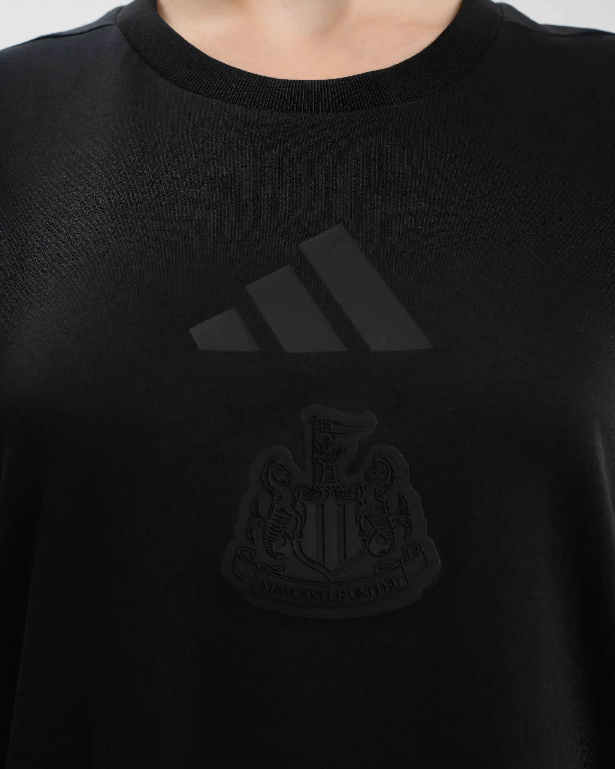 Newcastle United adidas Women's Z.N.E. Black Tee Quick Slip