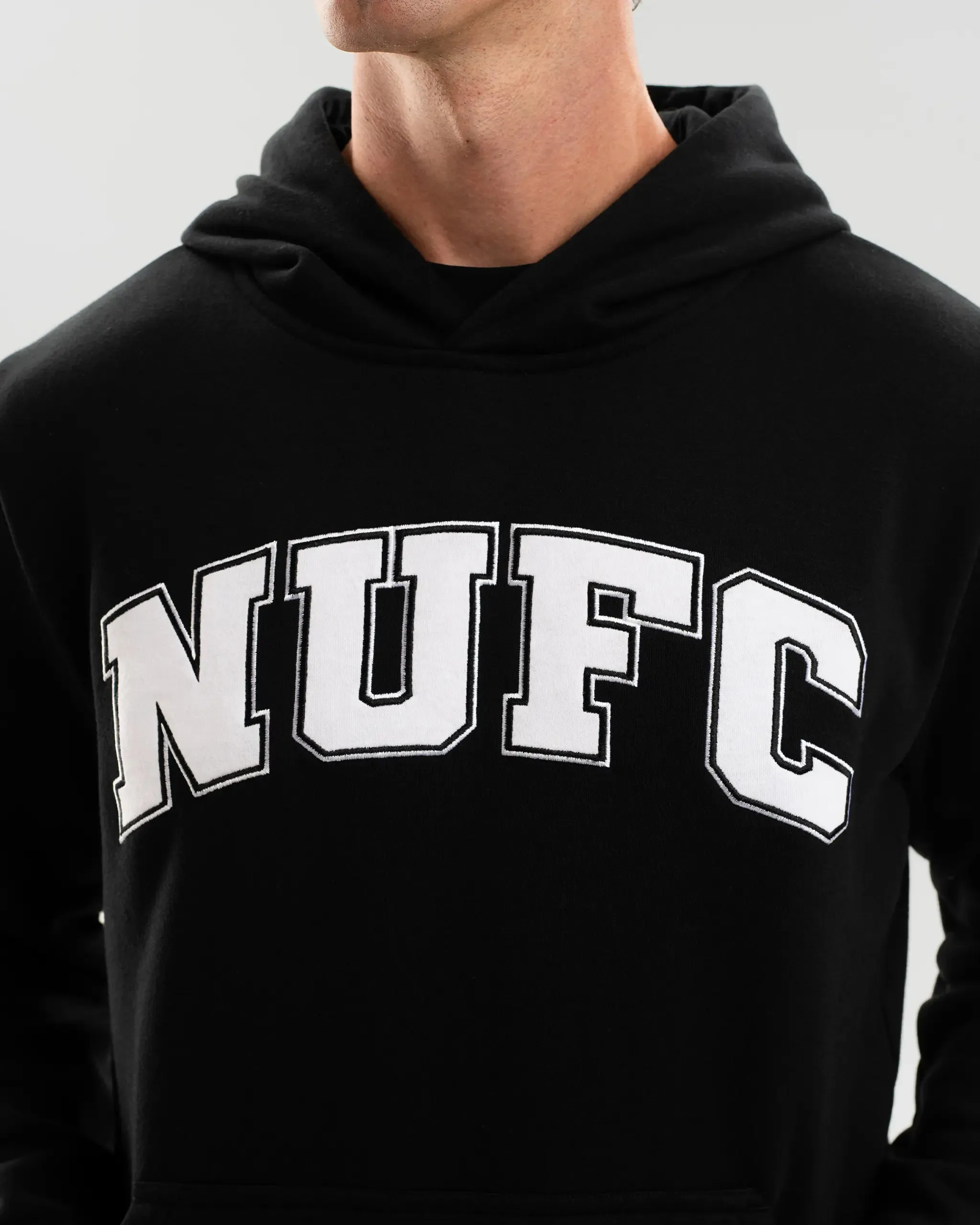 Newcastle United Adults NUFC Black Hoodie Cozy Apparel