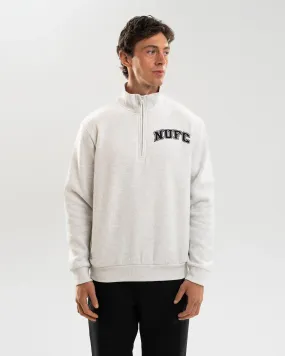Newcastle United Adults NUFC Quarter Zip Sweatshirt Comfy Performance Fit Chill Comfort Wear