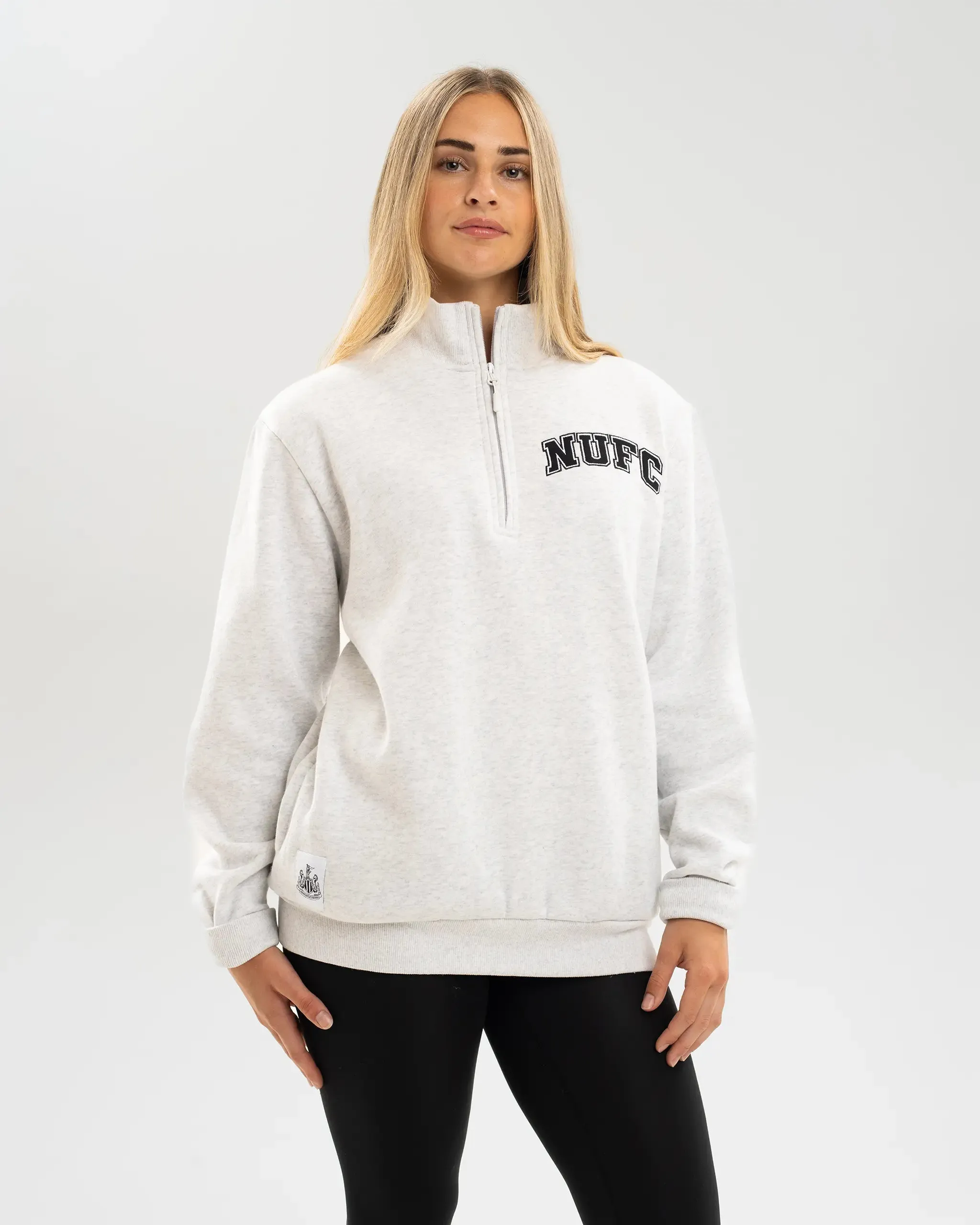 Newcastle United Adults NUFC Quarter Zip Sweatshirt Winter Must-Have Wear