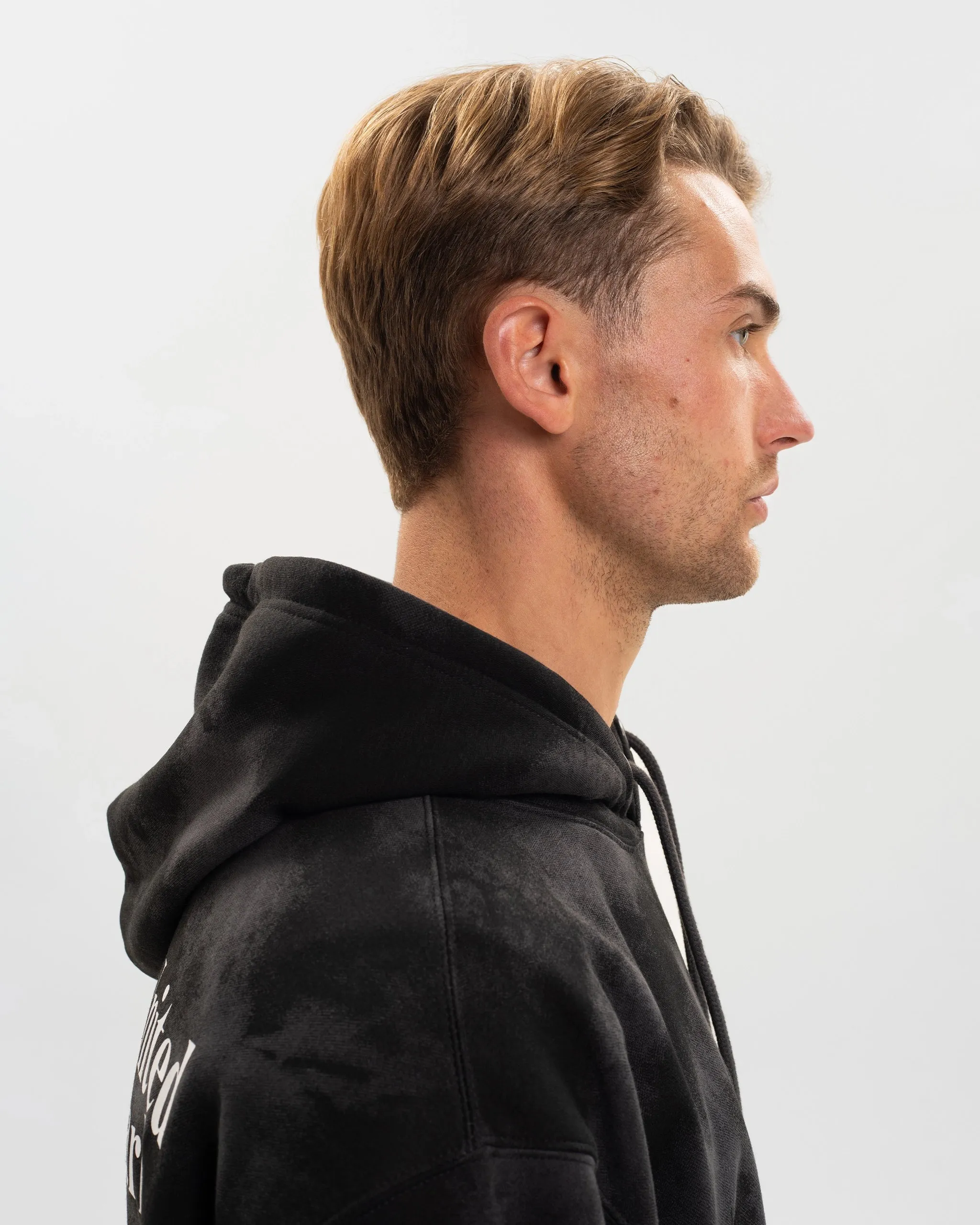 Odor Control Technology Newcastle United Graphic Charcoal Washed Hoodie