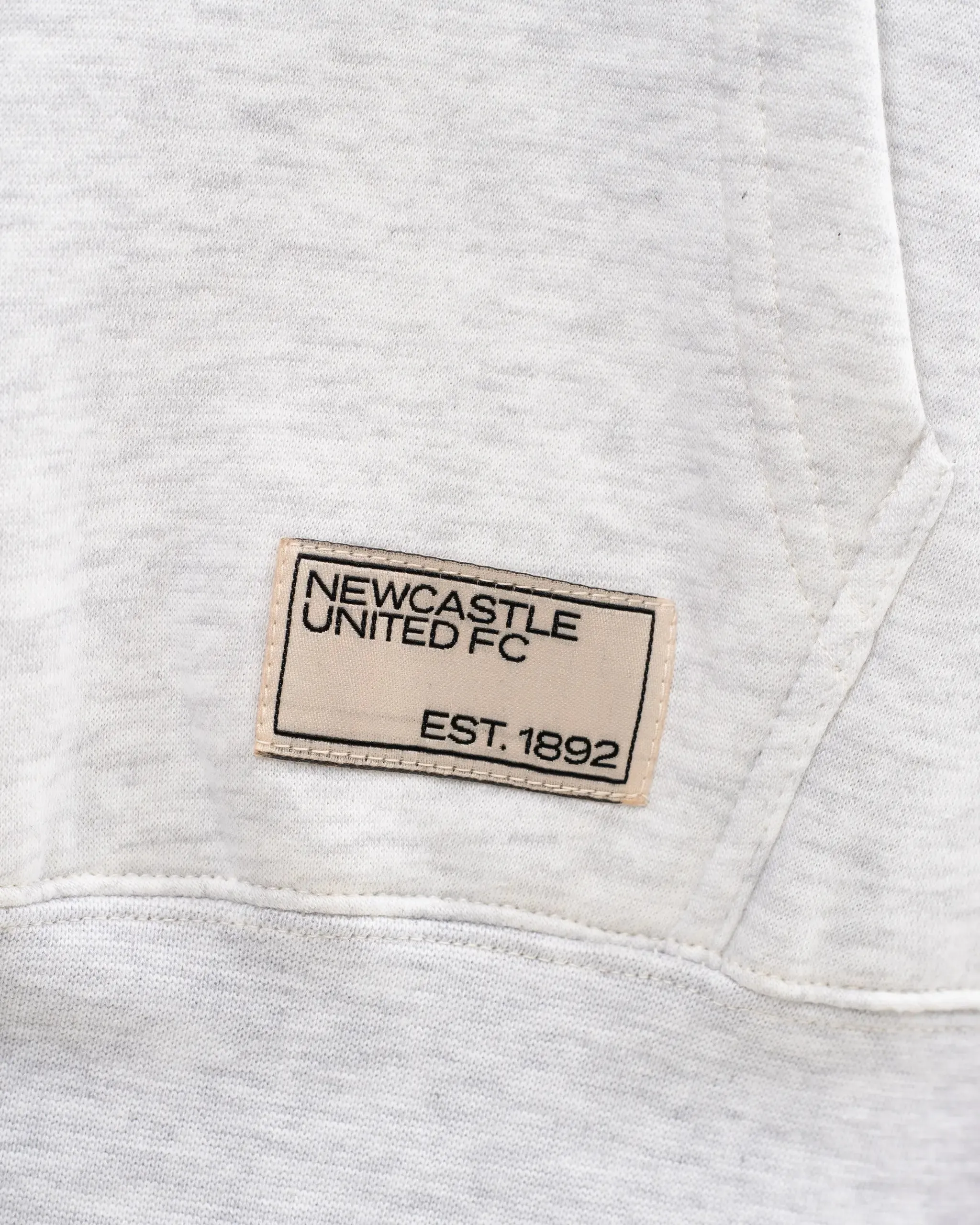 Newcastle United Grey Graphic Hoodie Garment Dyed Finish Functional Layers