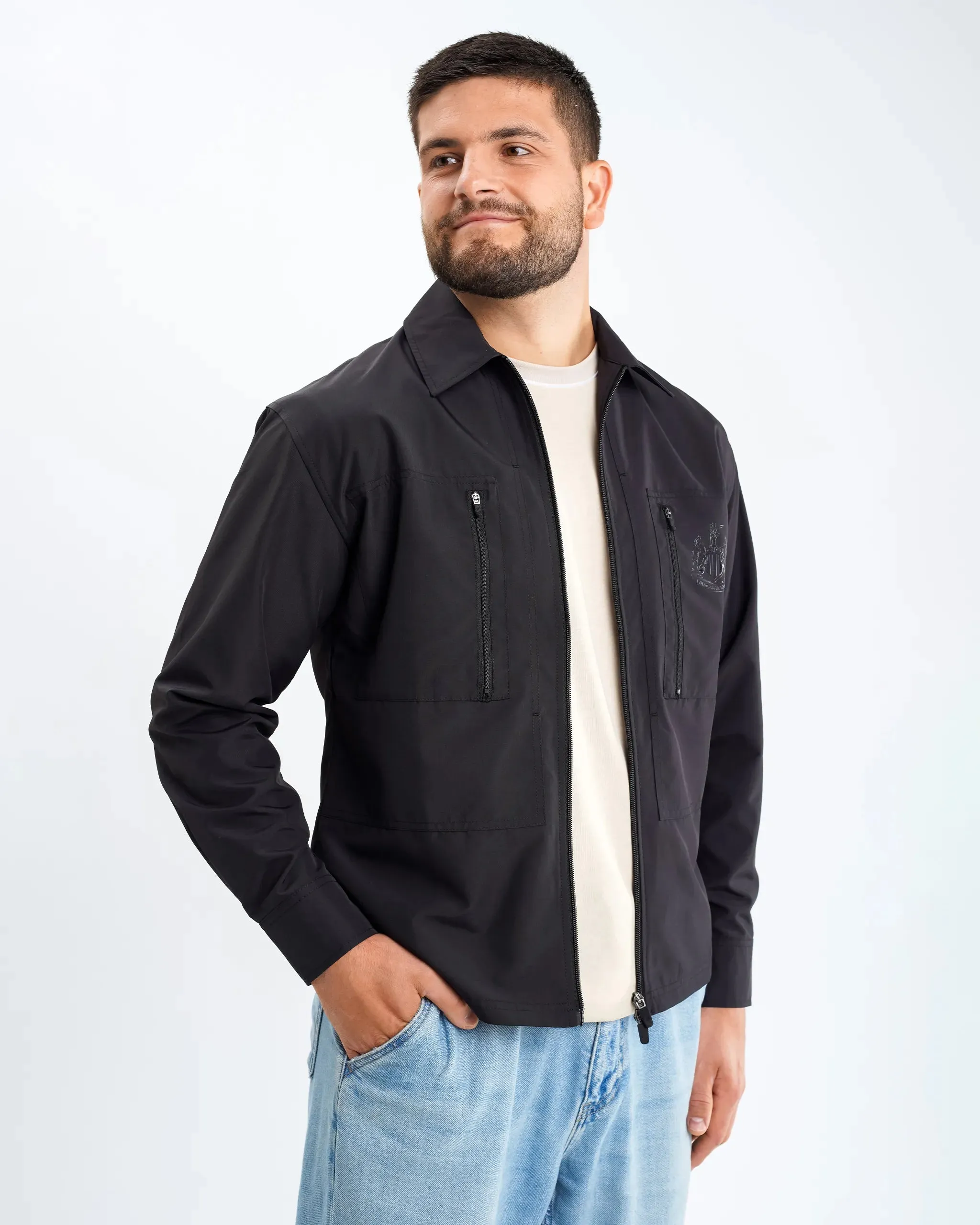 Active Urban Layer Newcastle United Men's Black Overshirt