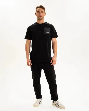 Newcastle United Men's Black Pocket Detailed T-Shirt Teenager coolness TearResistant Fabric