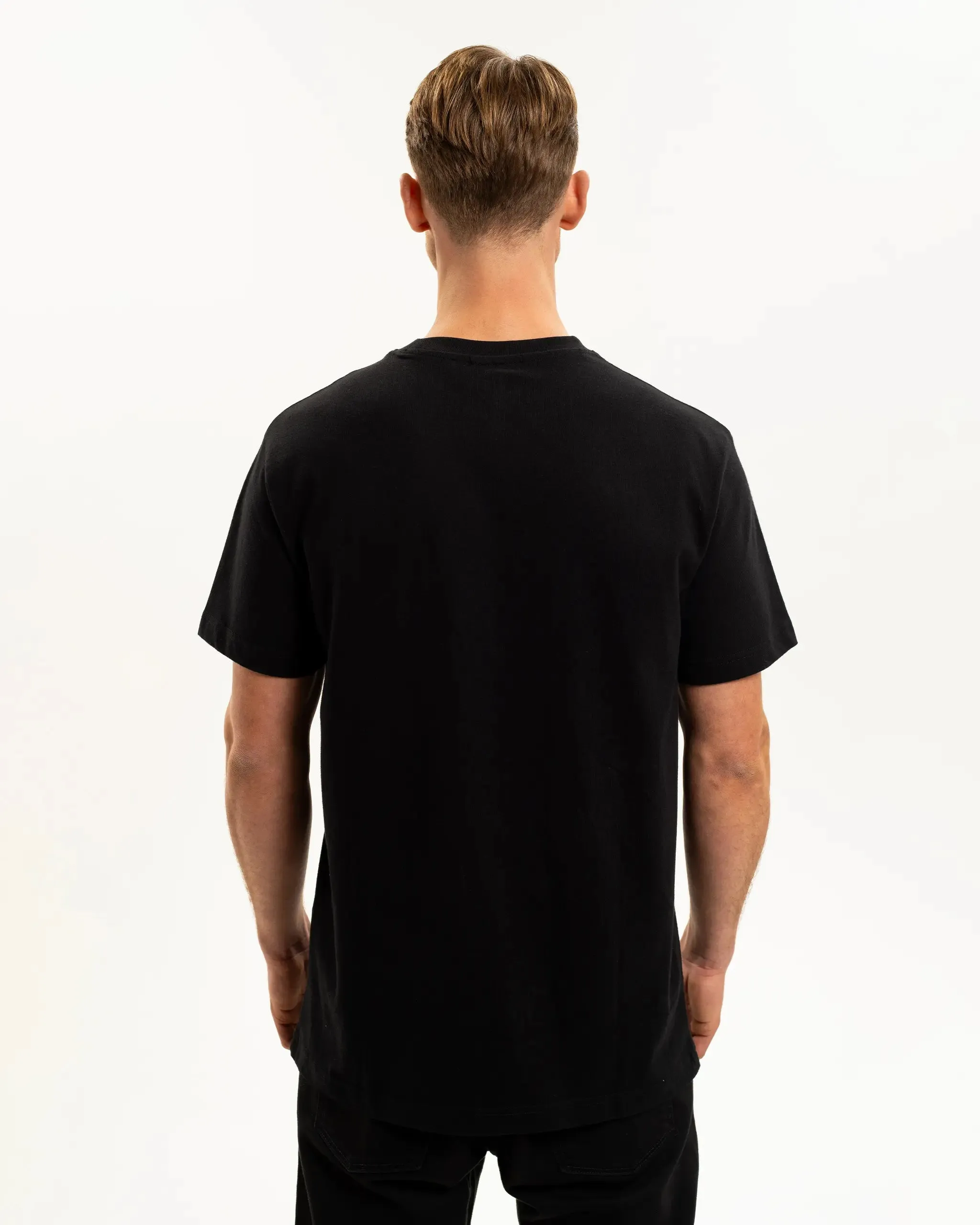 Organic Cotton Newcastle United Men's Black Pocket Detailed T-Shirt