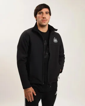 Newcastle United Men's Black Softshell Jacket Midweight Layer