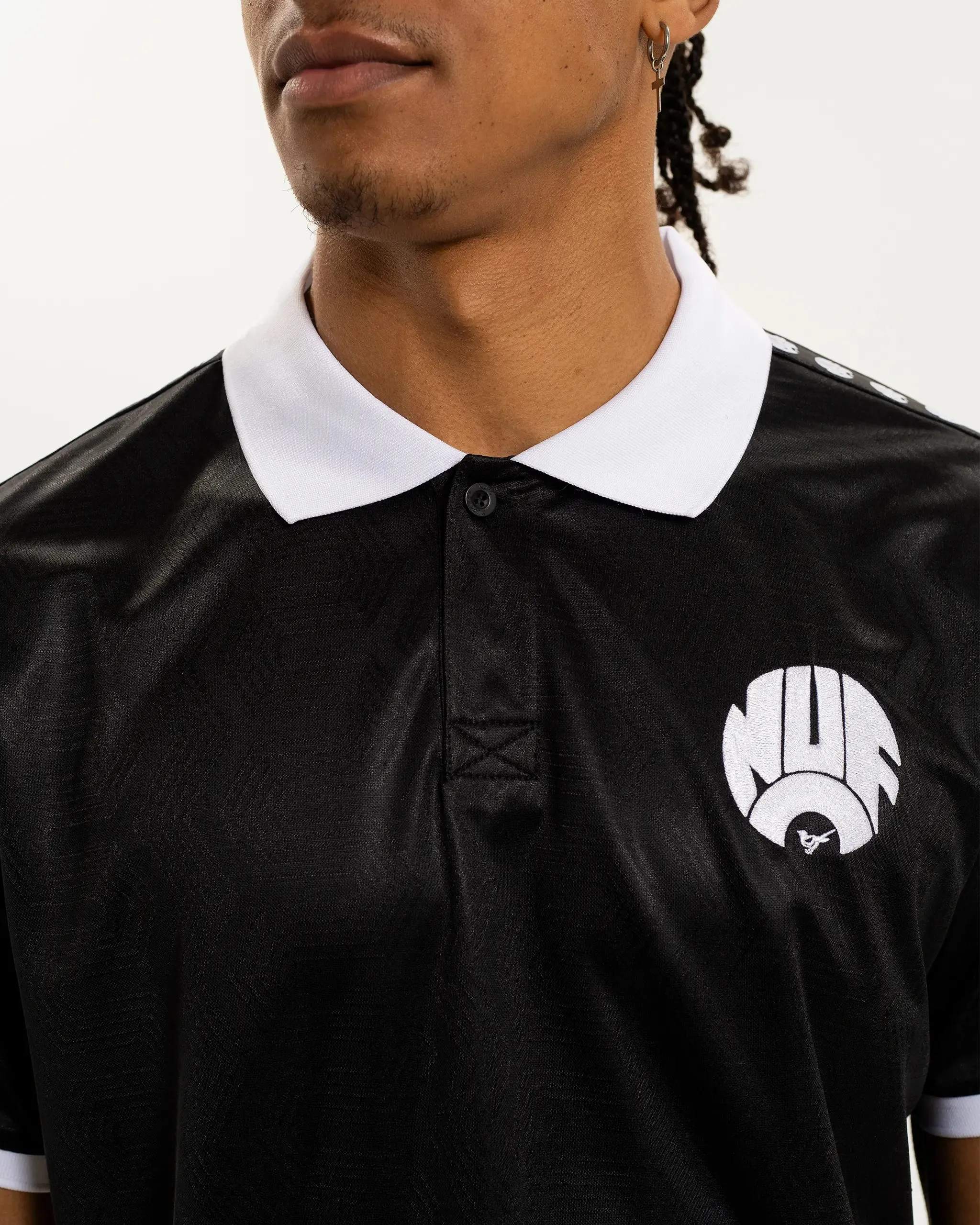 MinimalistDesign Newcastle United Men's Black Tape Polo Shirt