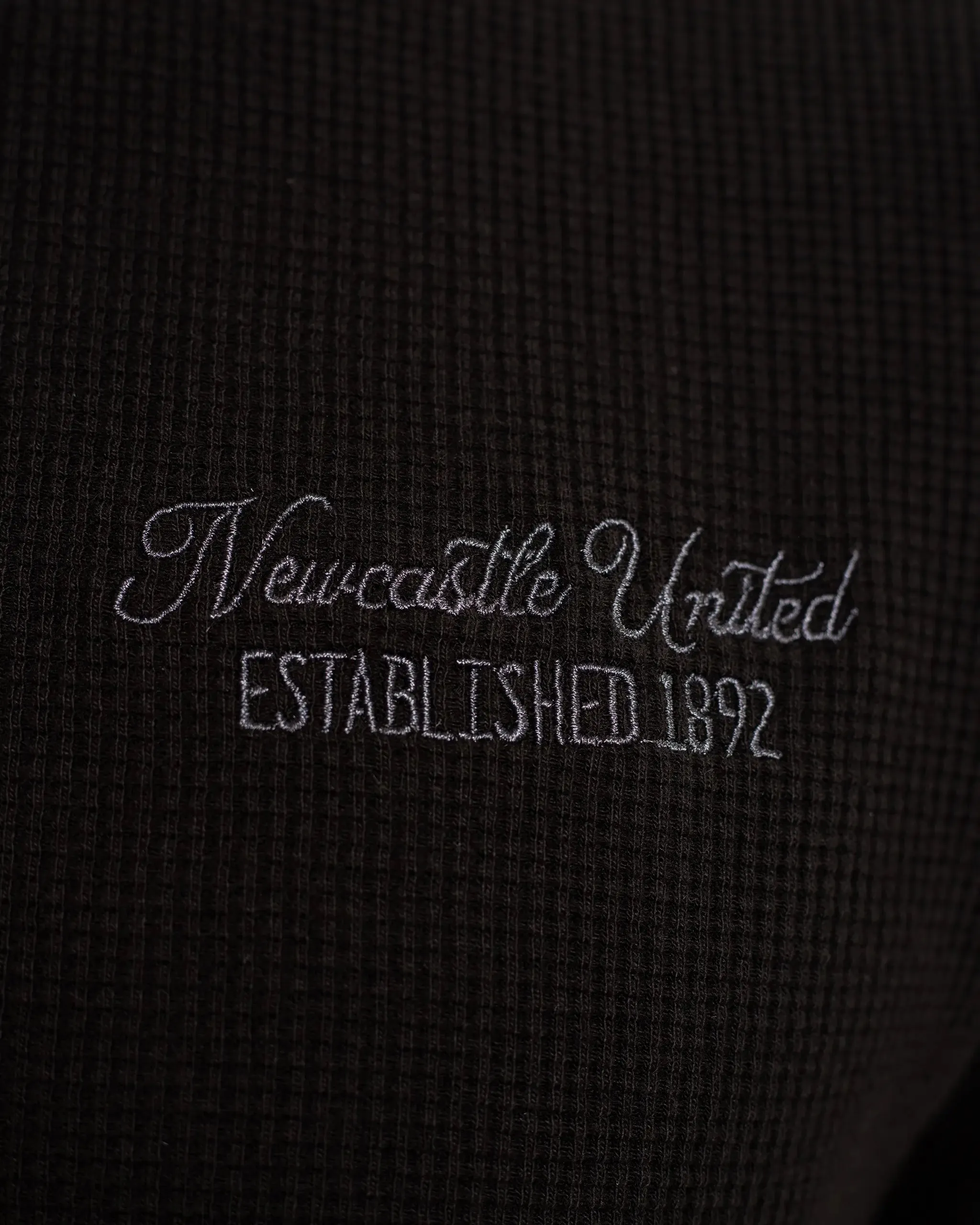 Comfy Vibes Newcastle United Men's Black Waffle T-Shirt