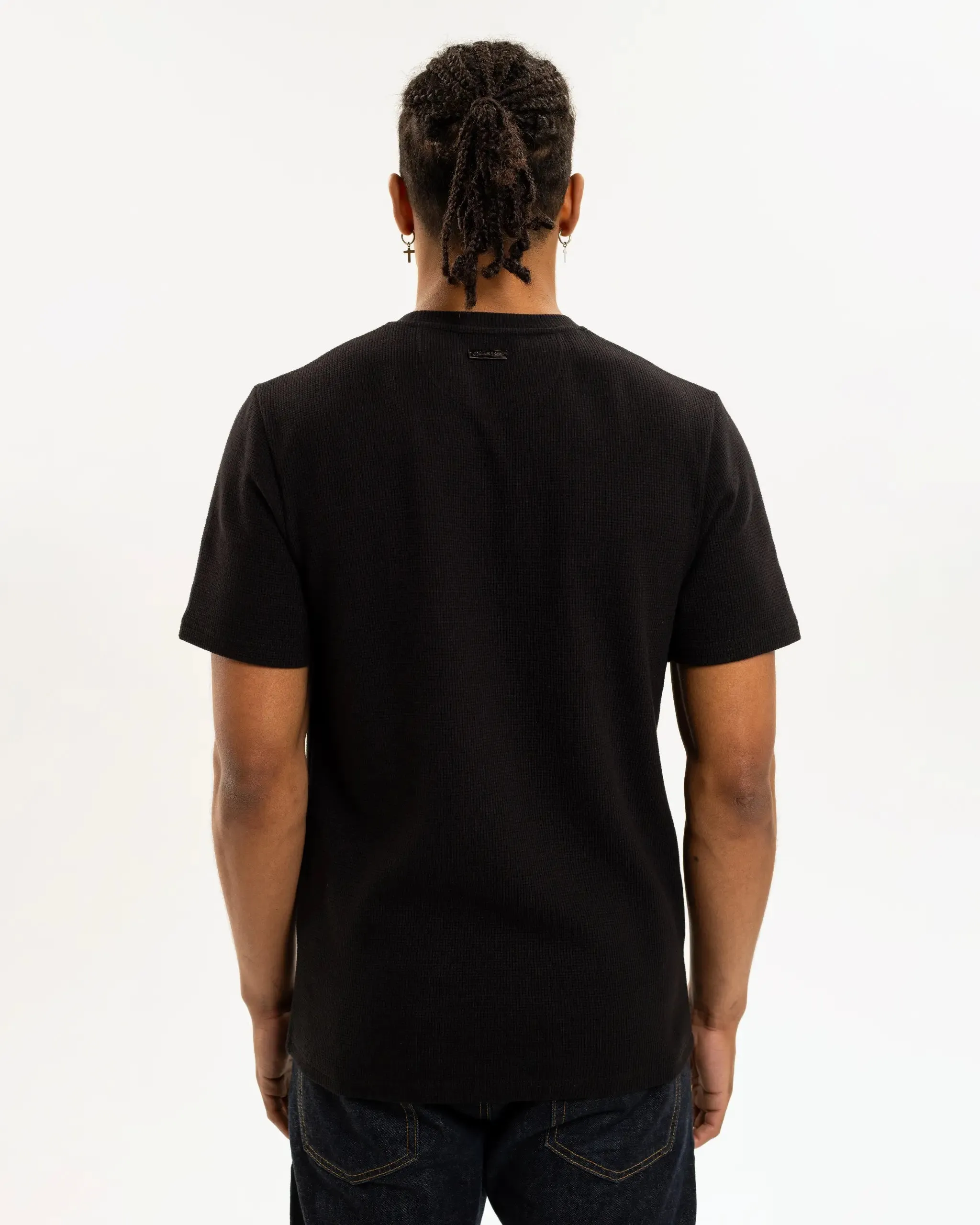 Ethically Sourced Materials Newcastle United Men's Black Waffle T-Shirt