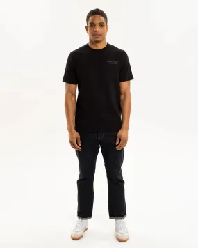 Newcastle United Men's Black Waffle T-Shirt Casual Essentials