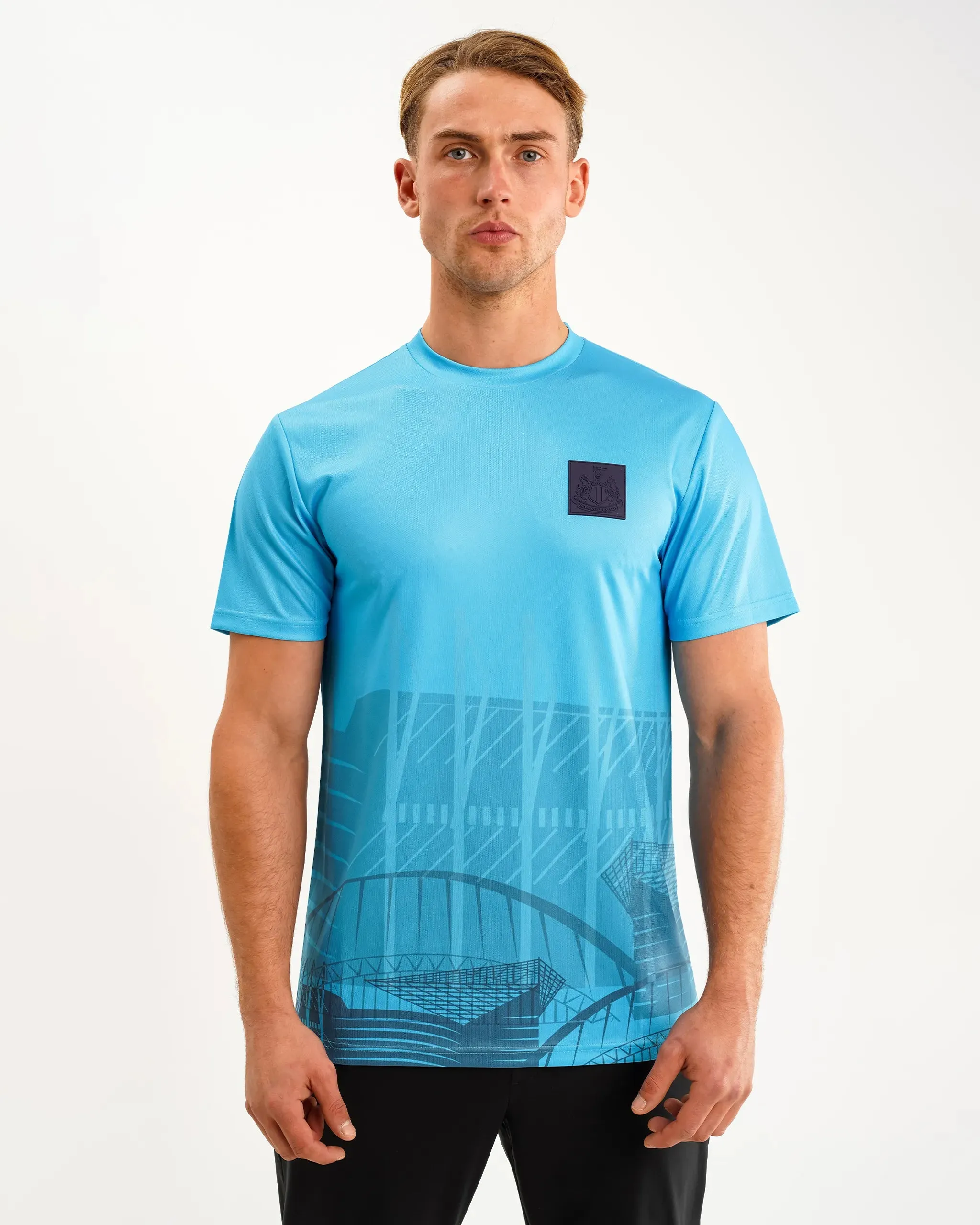 All-Season Comfort Effortless Comfort Design Newcastle United Men's Blue Printed Tee
