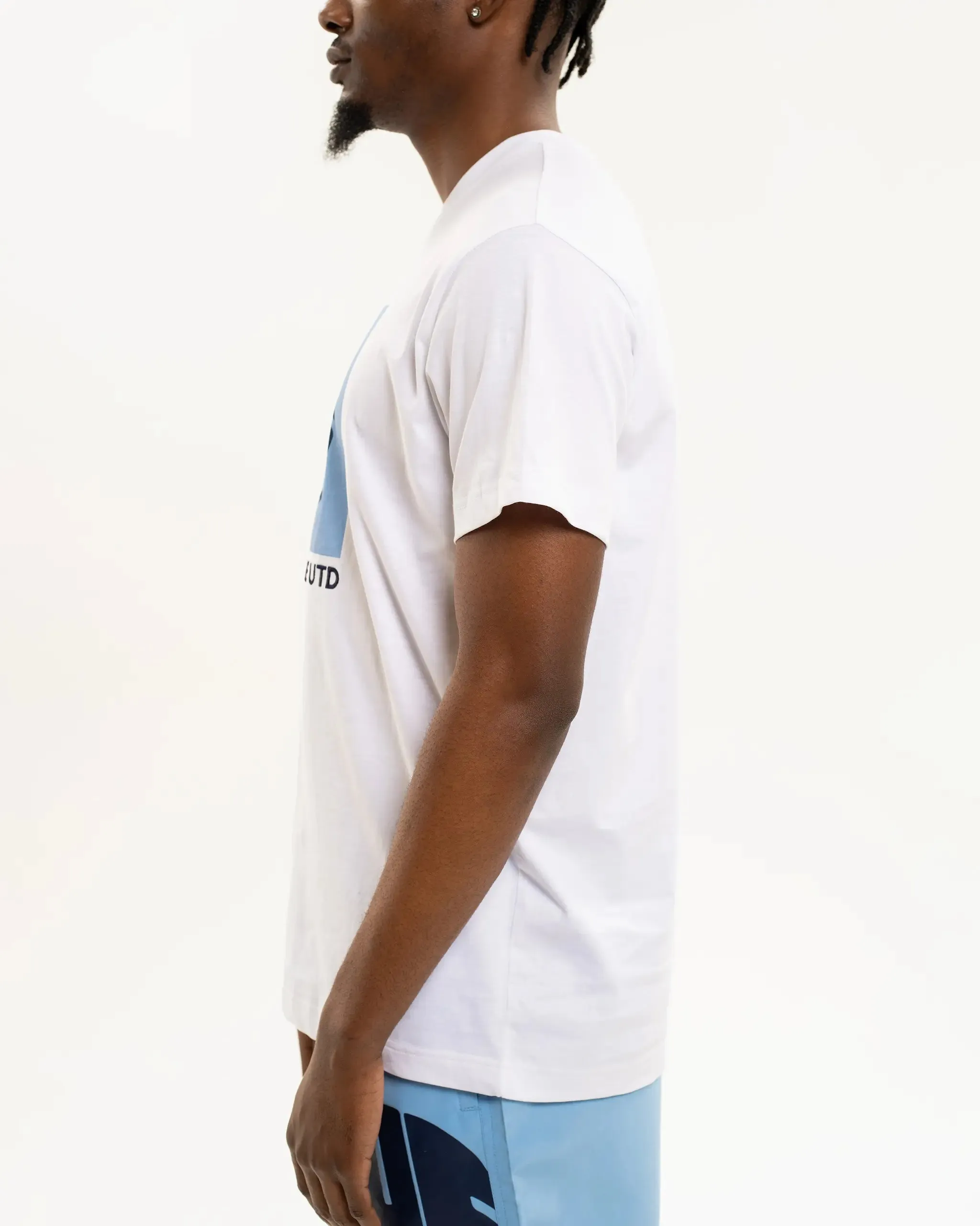 Newcastle United Men's Blue Retro Crest T-Shirt Active Comfort Wear