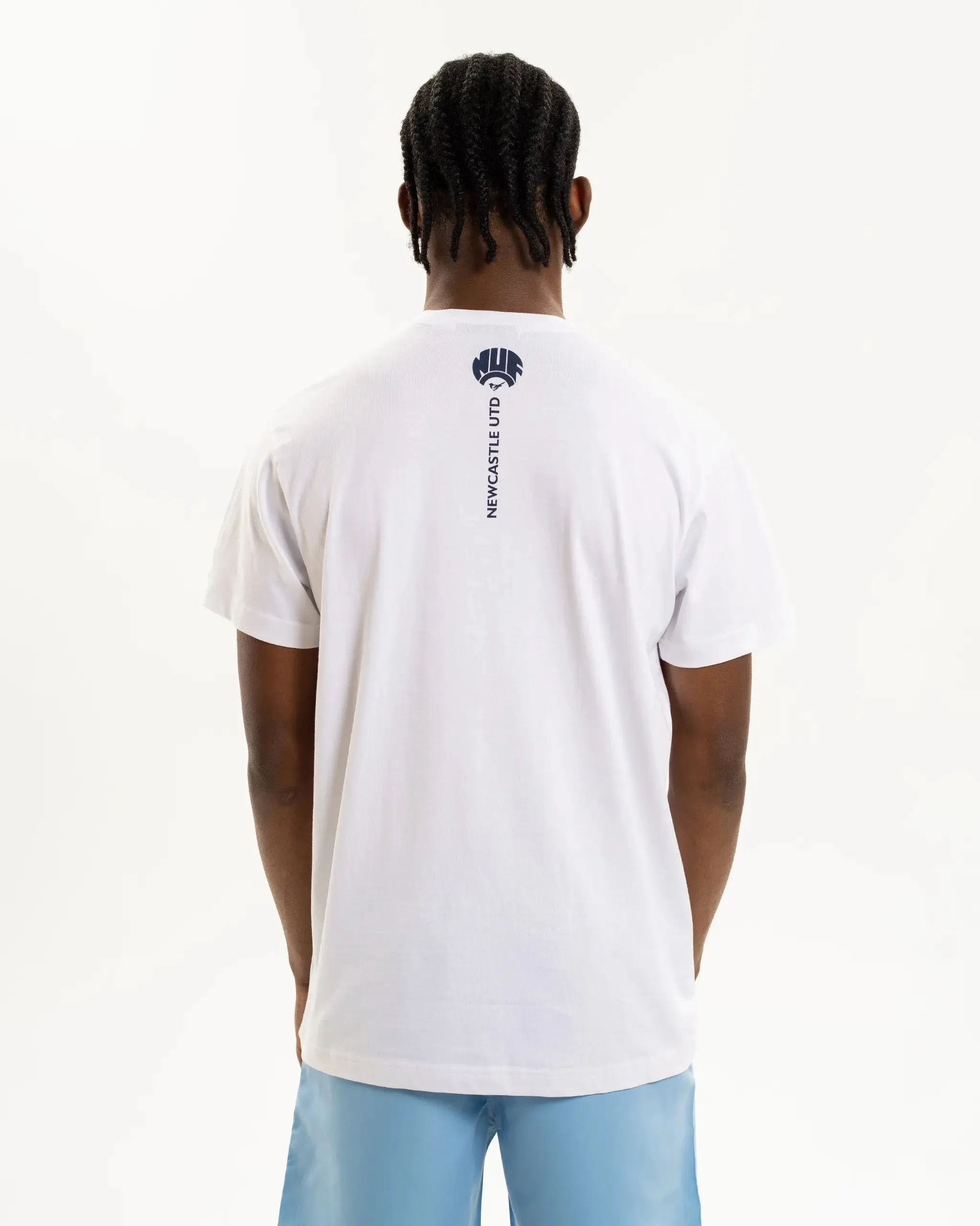 Eco Friendly Material Newcastle United Men's Blue Retro Crest T-Shirt