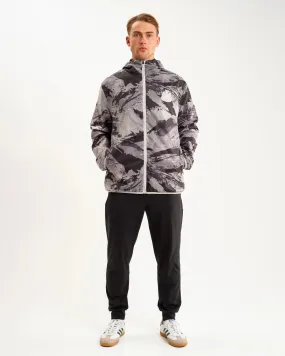 Newcastle United Men's Grey Camo Poly Shower Jacket CompactFoldable ReinforcedStressPoints