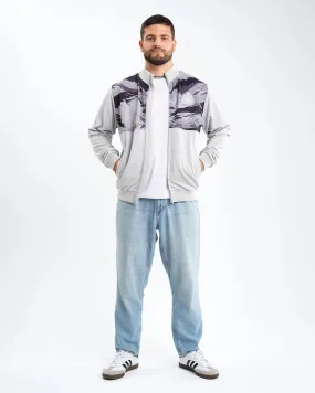 Newcastle United Men's Grey Camo Poly Track Top Essential Knit