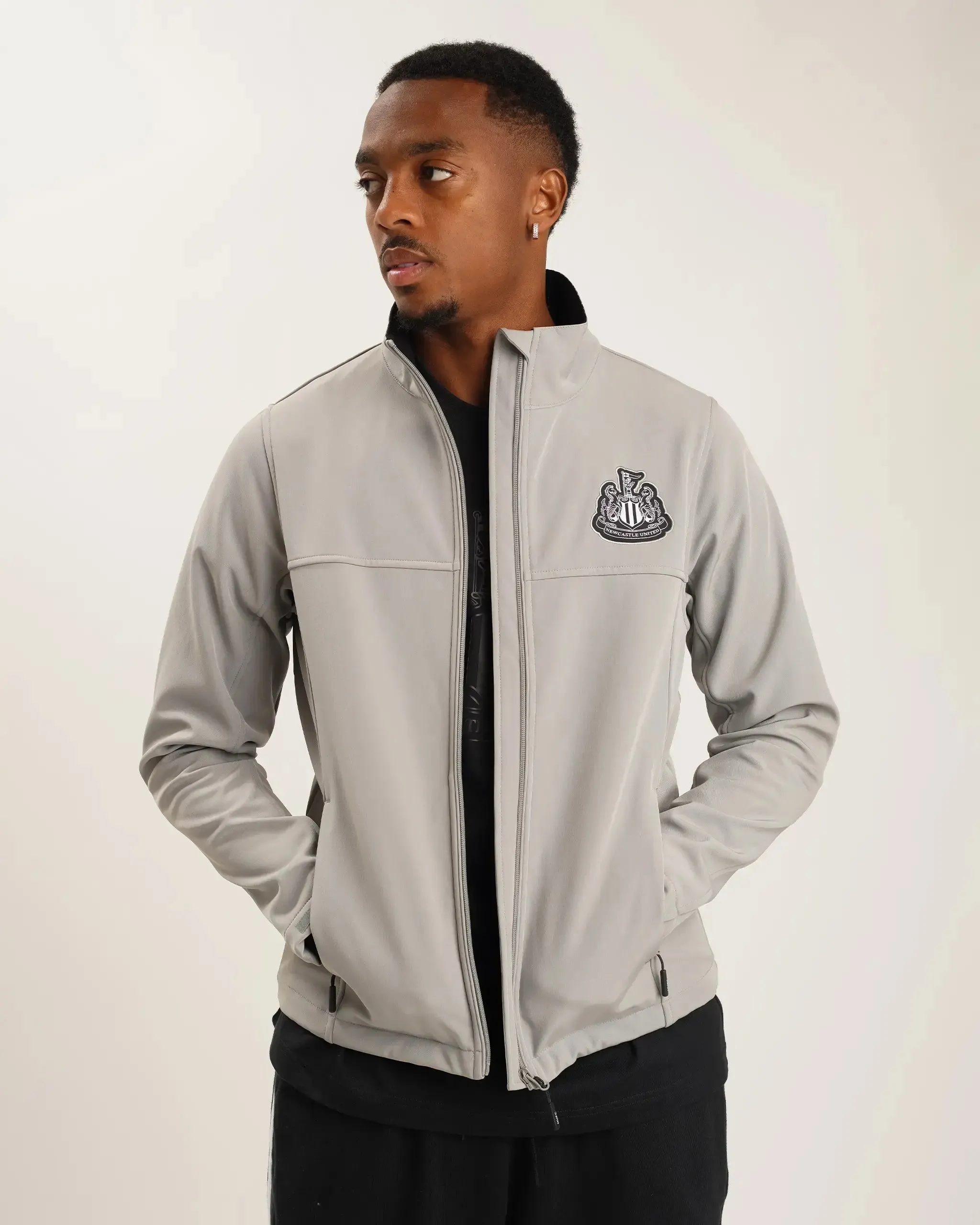 Old Style Newcastle United Men's Grey Softshell Jacket