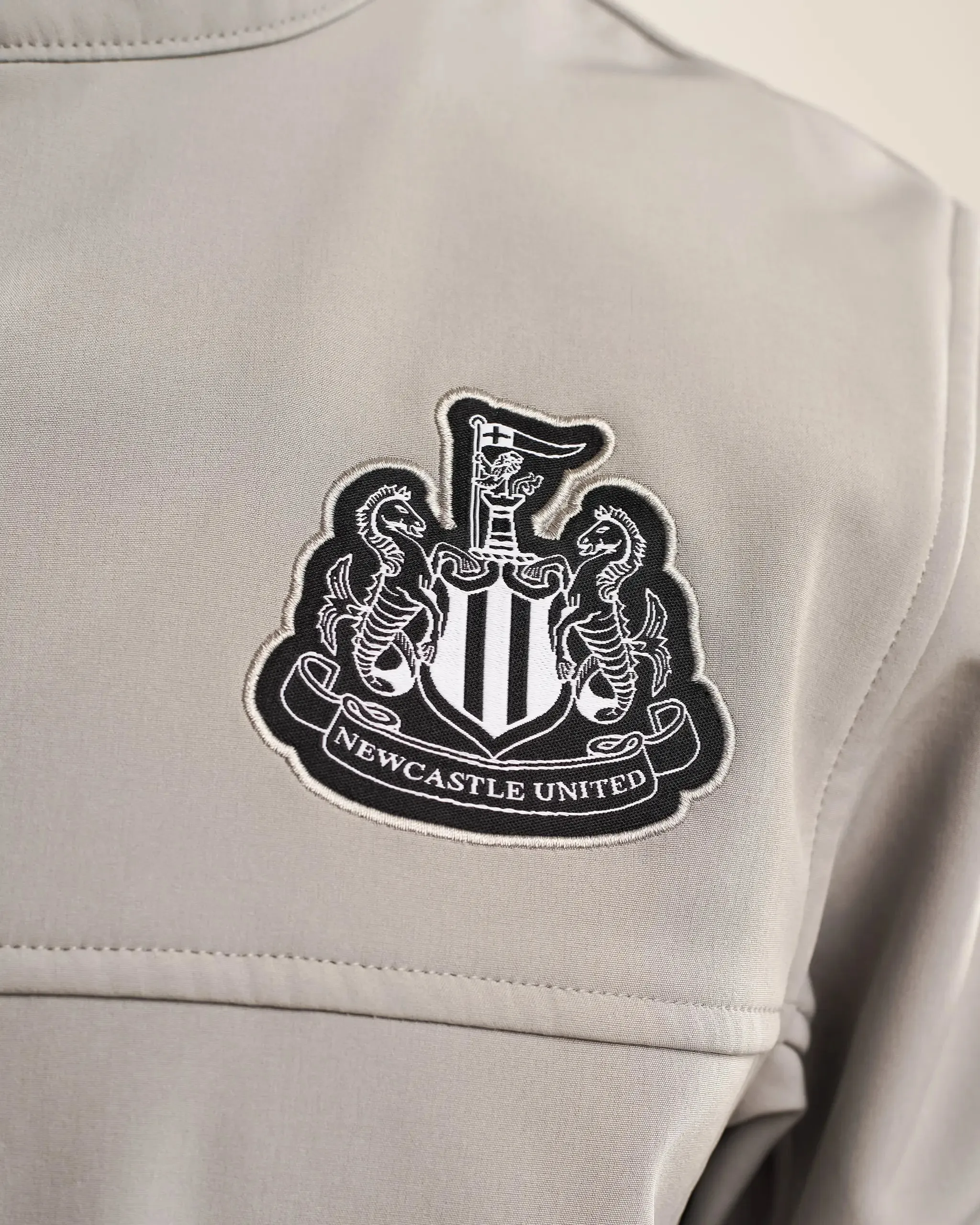 Newcastle United Men's Grey Softshell Jacket Weekend Ready Look HeatRetentionTechnology