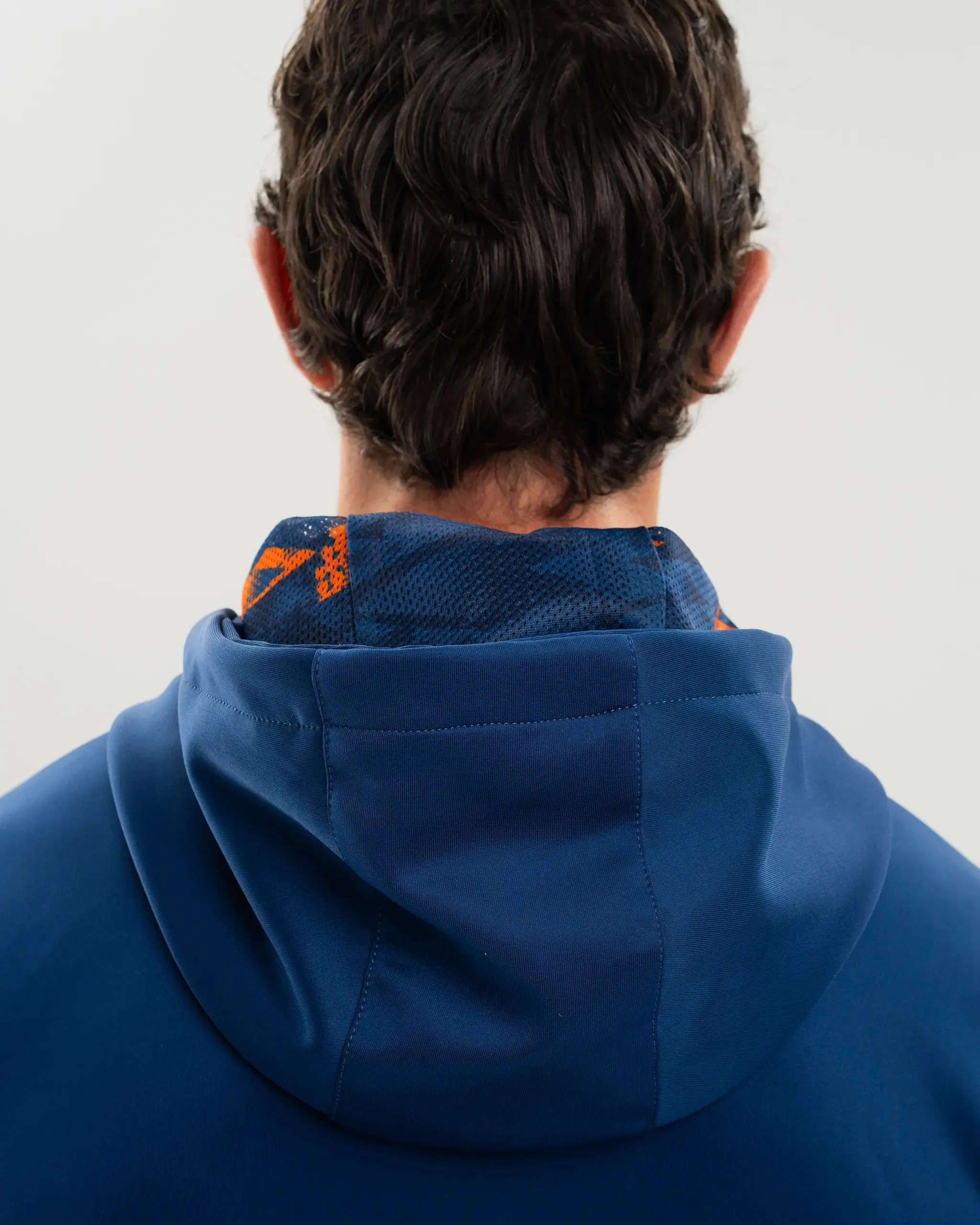 Zero Pilling Guarantee Breathable Wool Newcastle United Men's Navy & Orange Panel Hoodie