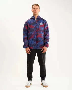 Durable zipper pull Newcastle United Men's Navy Camo Poly Shower Jacket