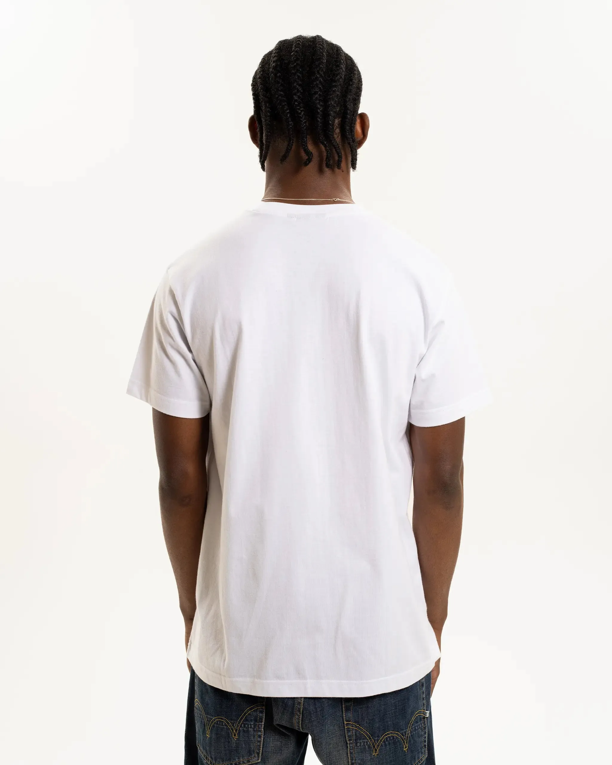 Newcastle United Men's White Pocket Detailed T-Shirt Anti Static Treatment High-Quality Fabric