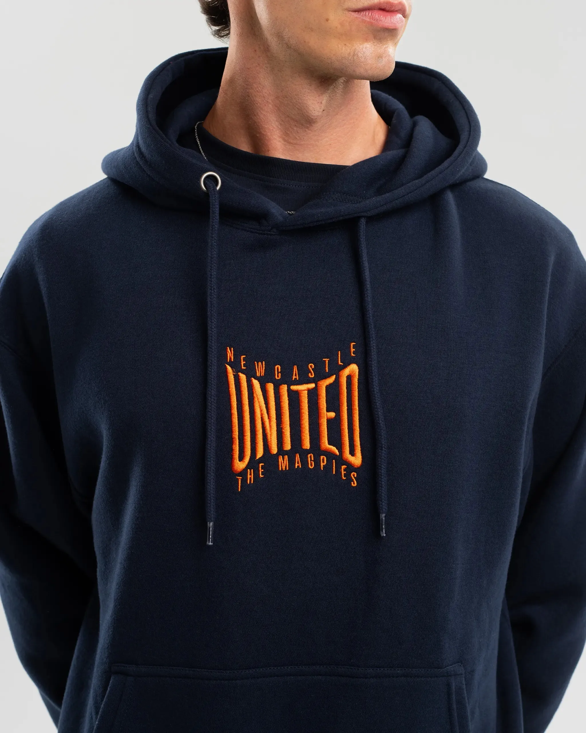 Chic Layering Newcastle United Navy Hoodie