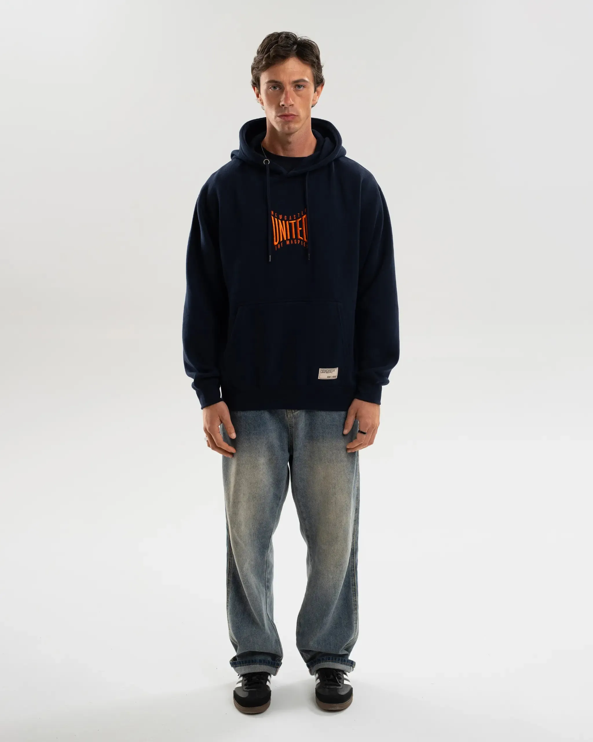Newcastle United Navy Hoodie Cozy Wardrobe Sustainable Yarn