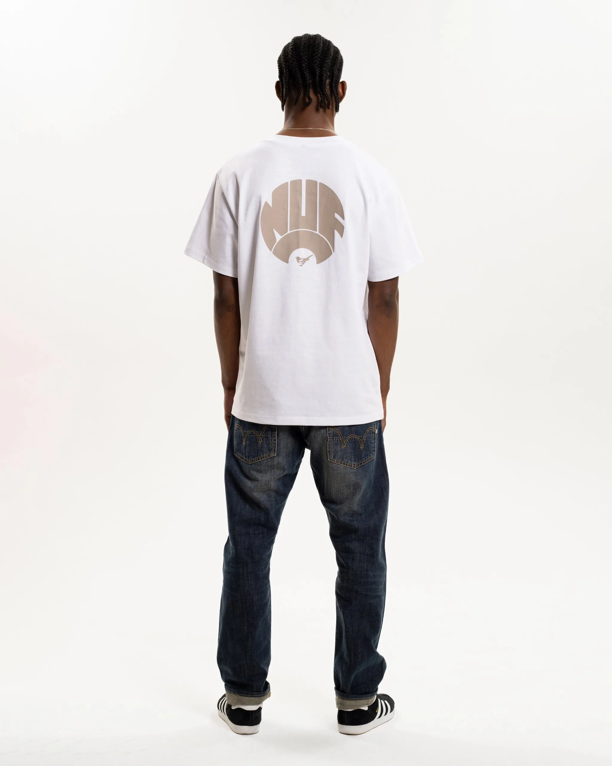 Street Casual Newcastle United NUFC Retro Crest White T-Shirt