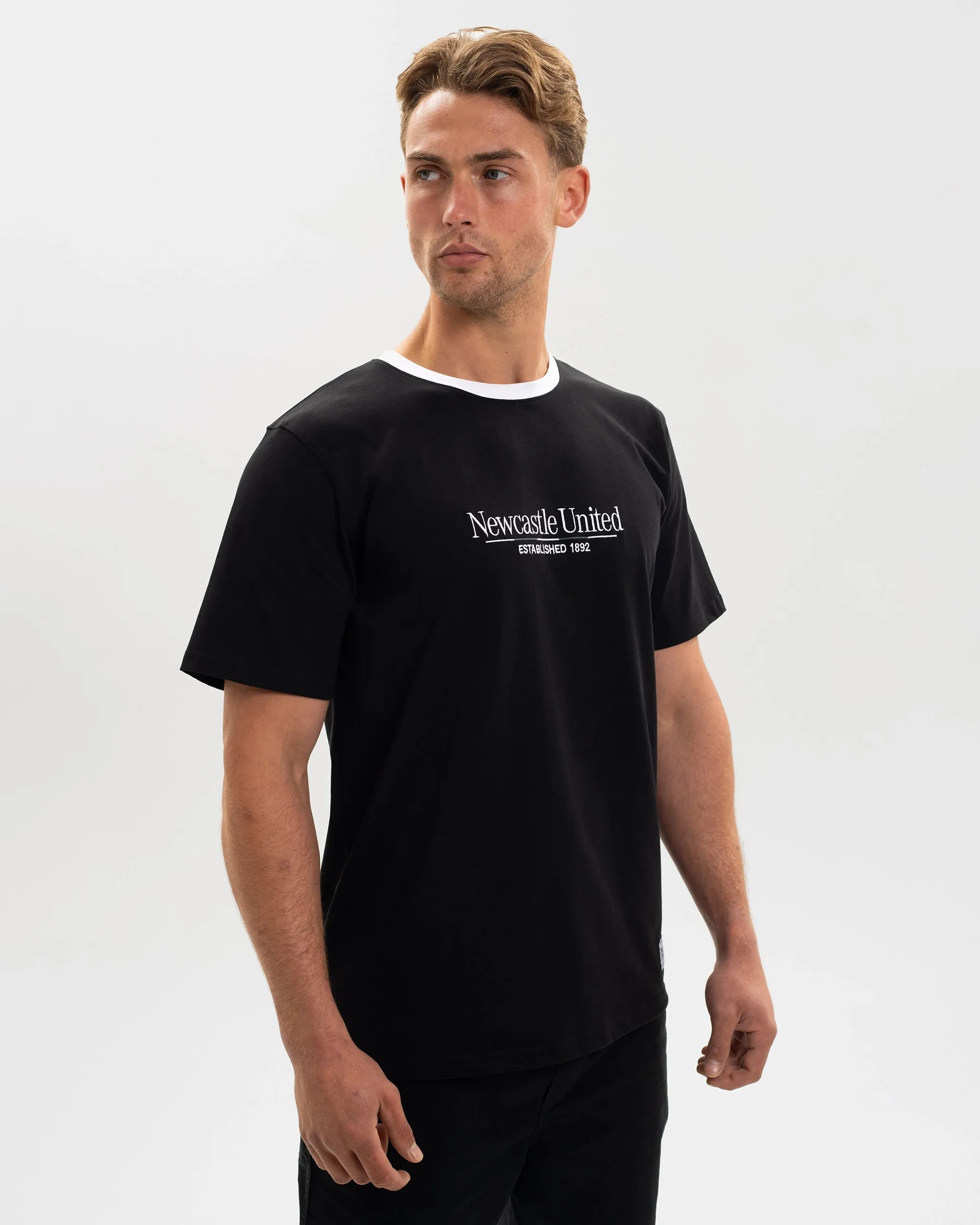 Newcastle United St. James' Park Black Graphic T-Shirt Valentine's Day