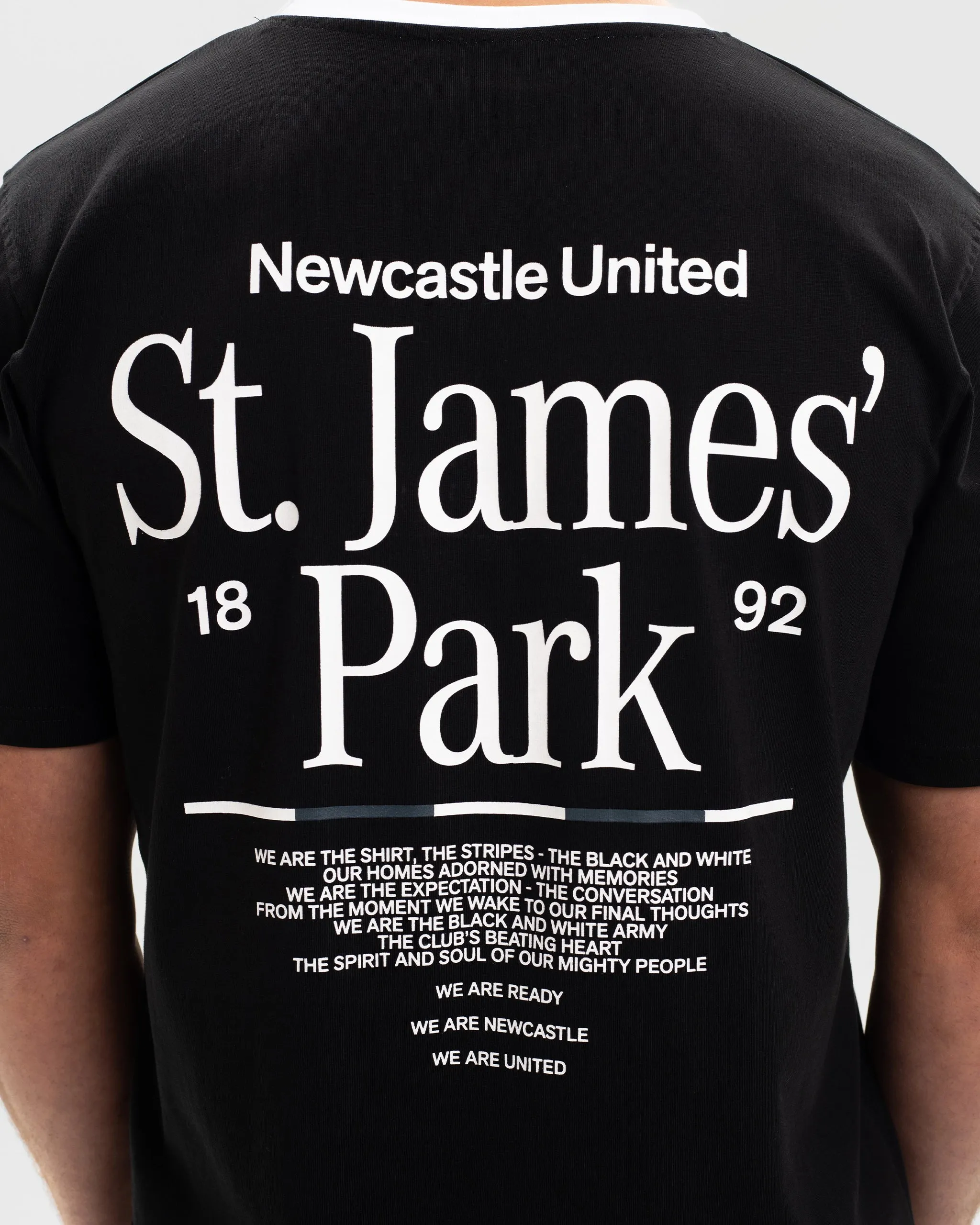 Newcastle United St. James' Park Black Graphic T-Shirt AllSeasonWear Easy Fit Wear